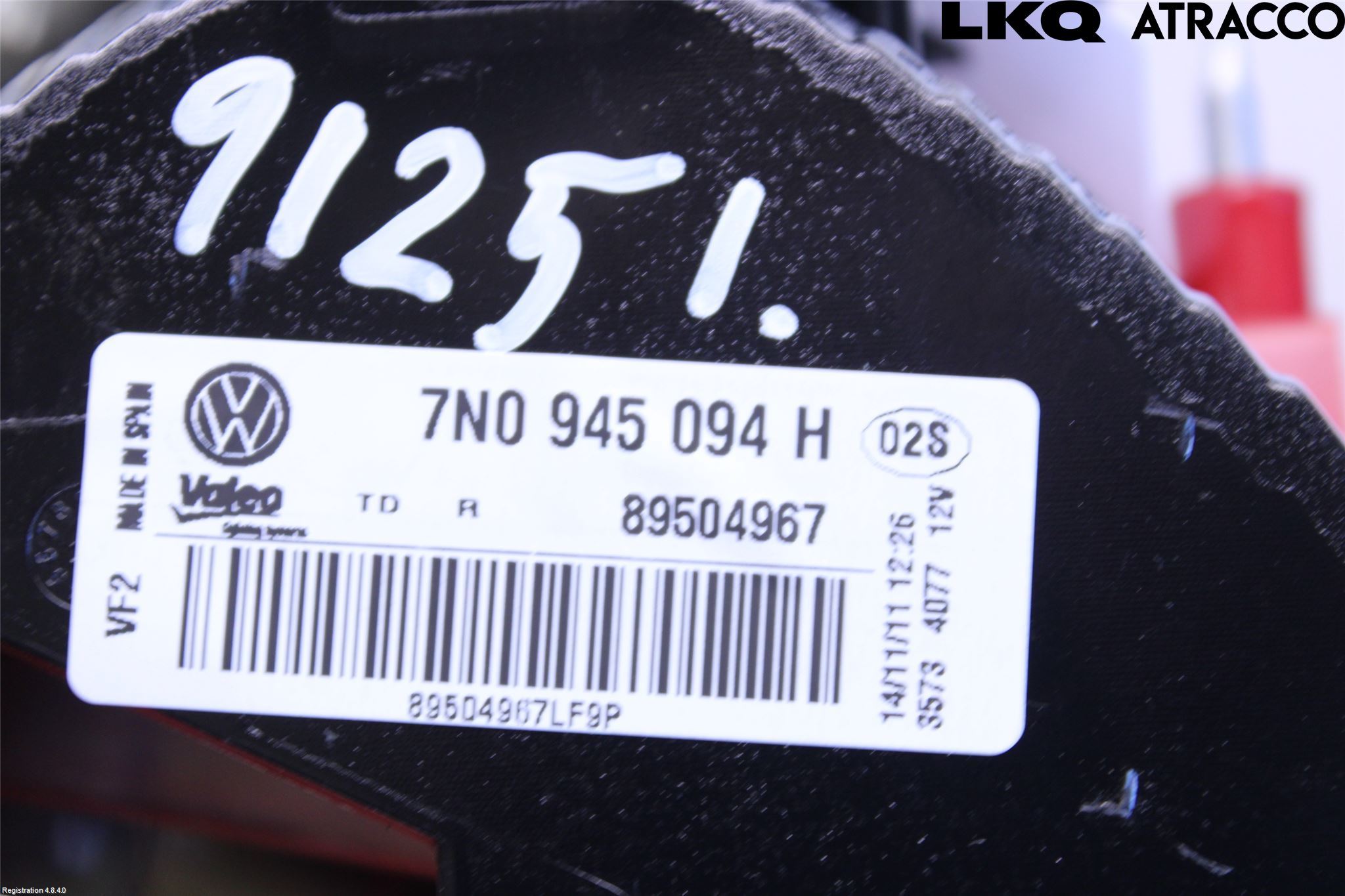 Volkswagen VW SHARAN 11- Bakljus Lucka Hö
