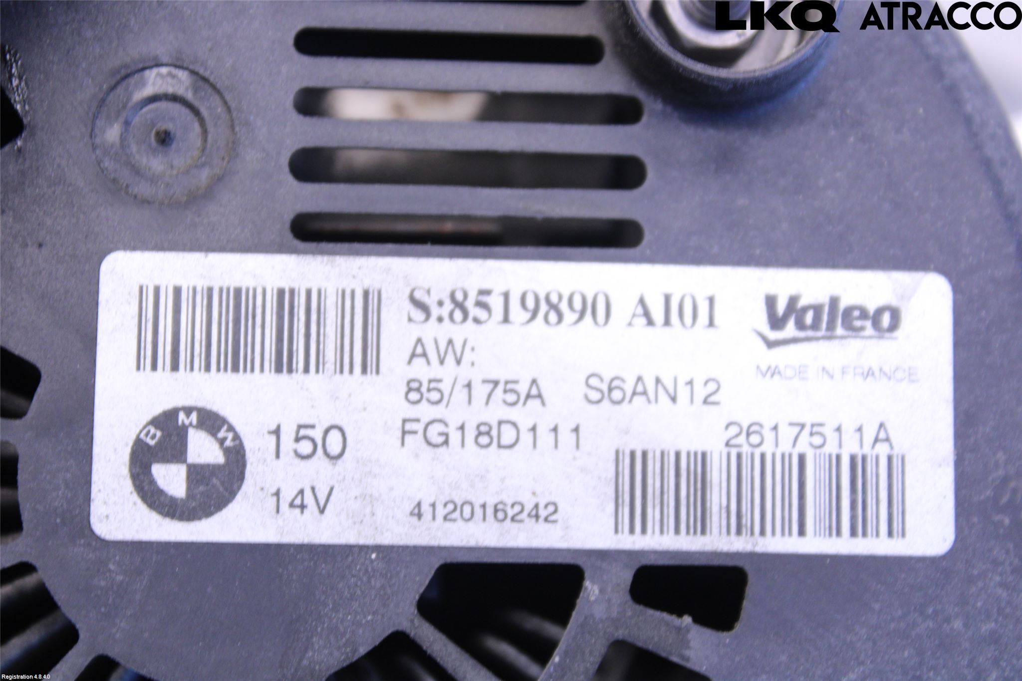 BMW 1 F20/F21 11-19 Generator