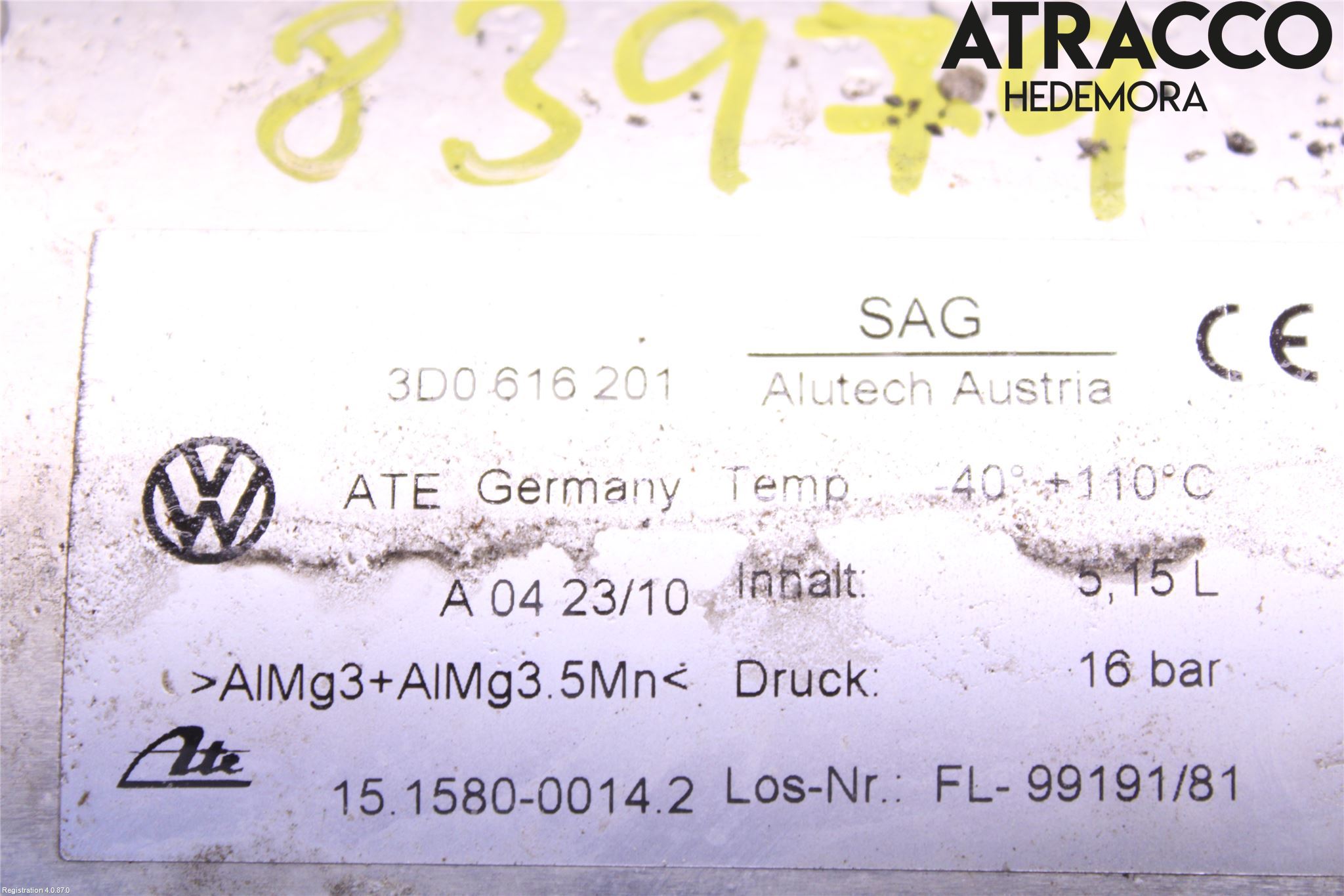 Volkswagen VW PHAETON Kompressor Stöt-Fjädring