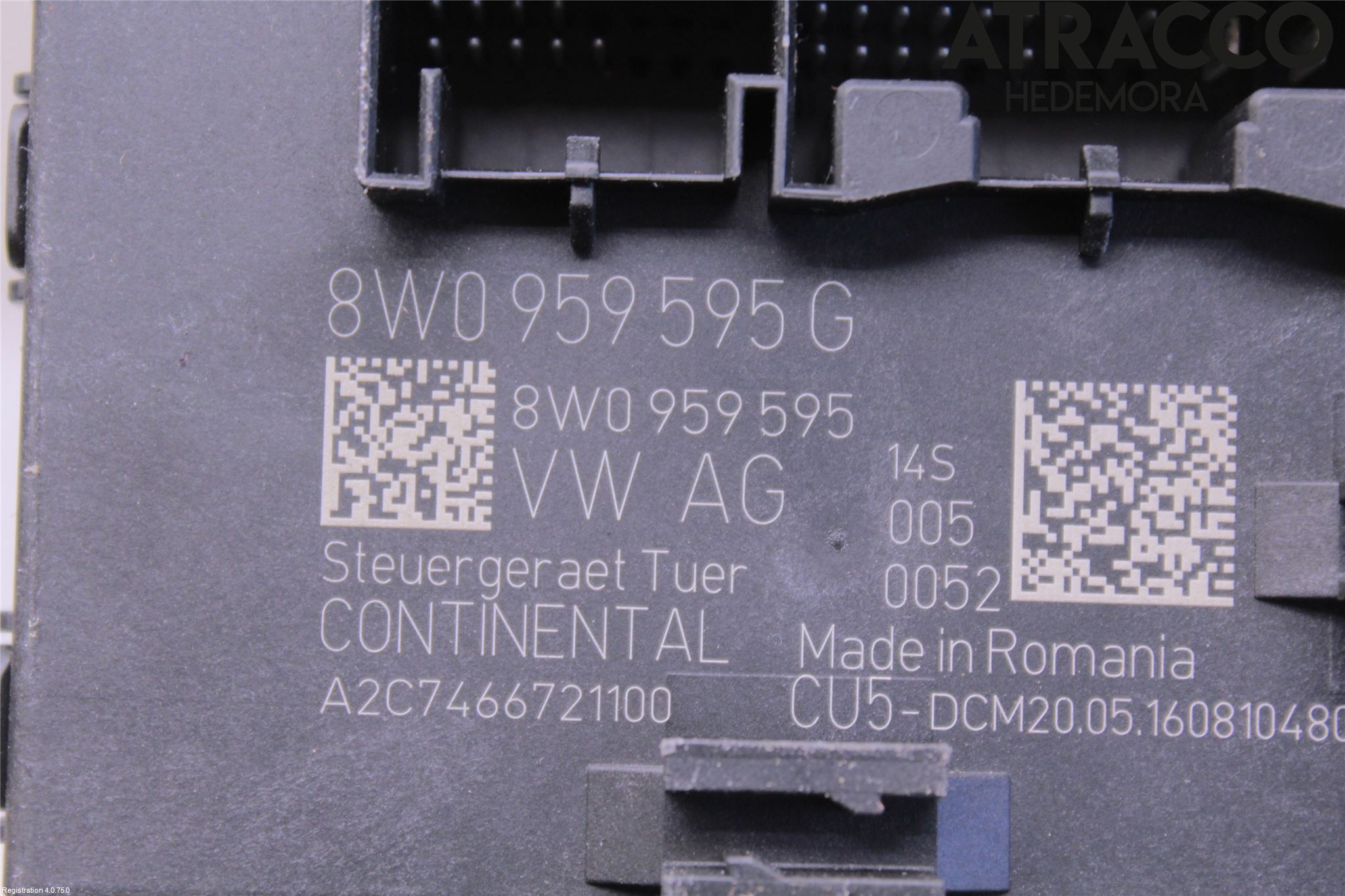 Audi A4/S4 B9 16-19 Styrenhet Dörr