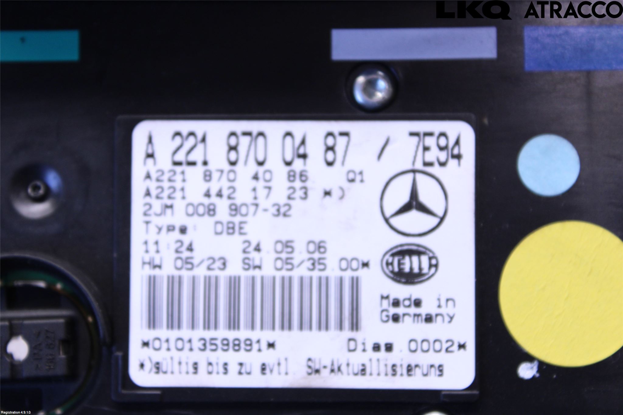 Mercedes-Benz MB S-KLASS (W221) 05-13 Innerbelysning