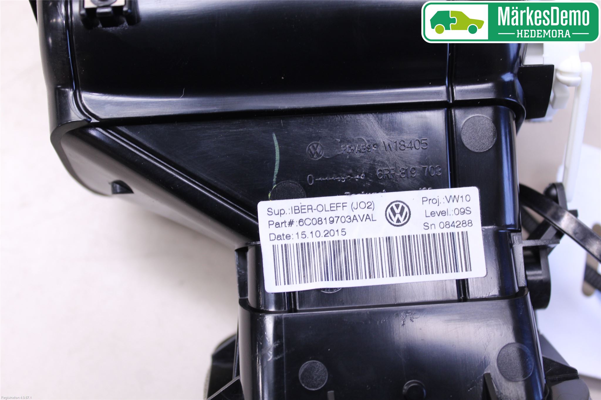 Volkswagen VW POLO 10-17 Defrosterkanal-Munstycke