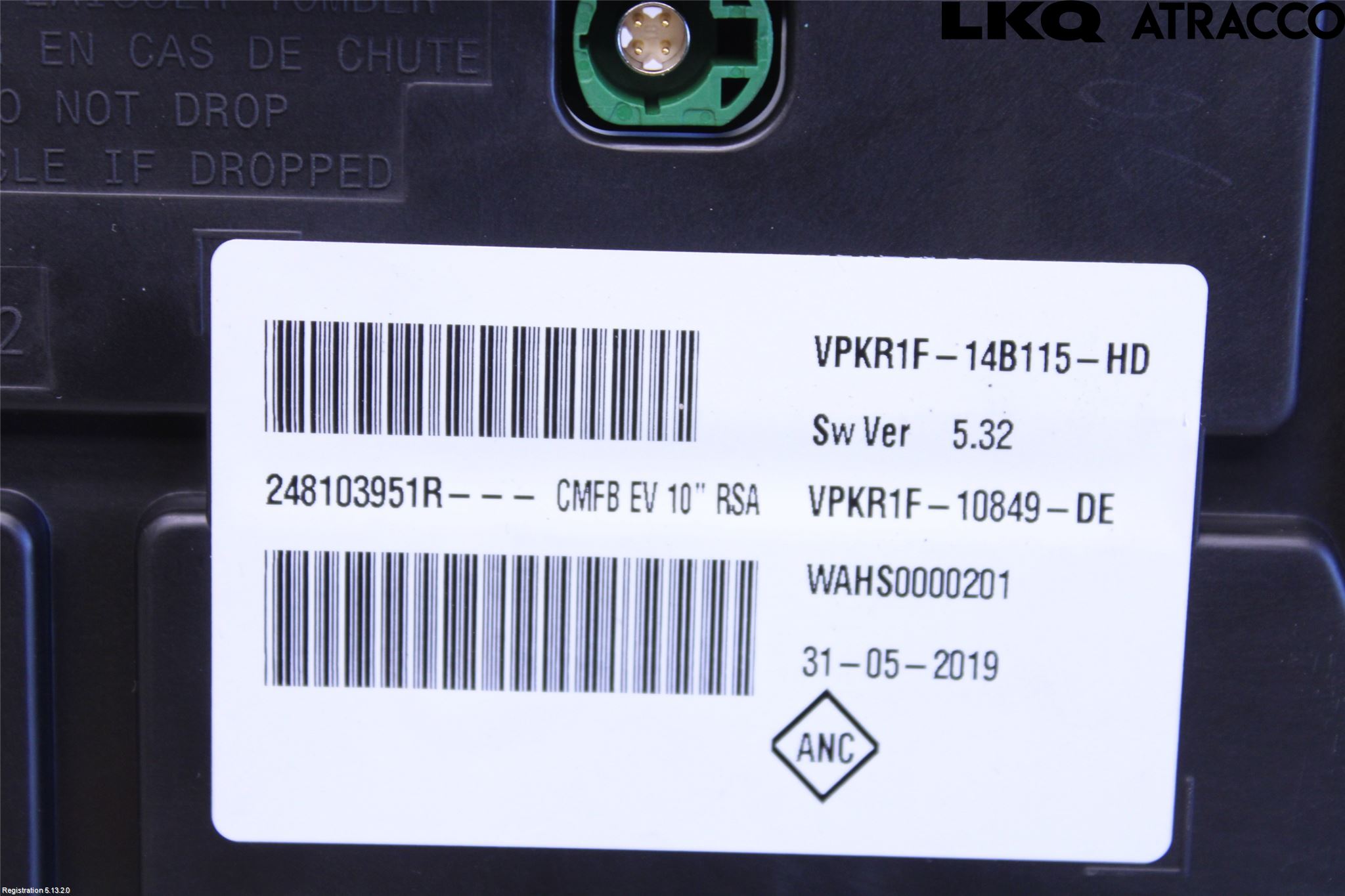 Renault ZOE/E-TECH 13- Instrument Komb