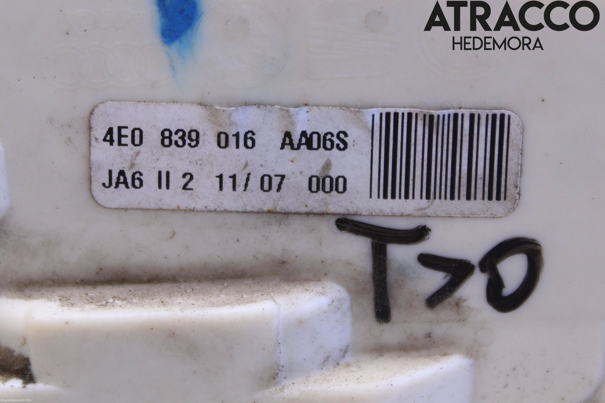 Audi A8/S8 4E  02-09 Låskista-Dörrlås