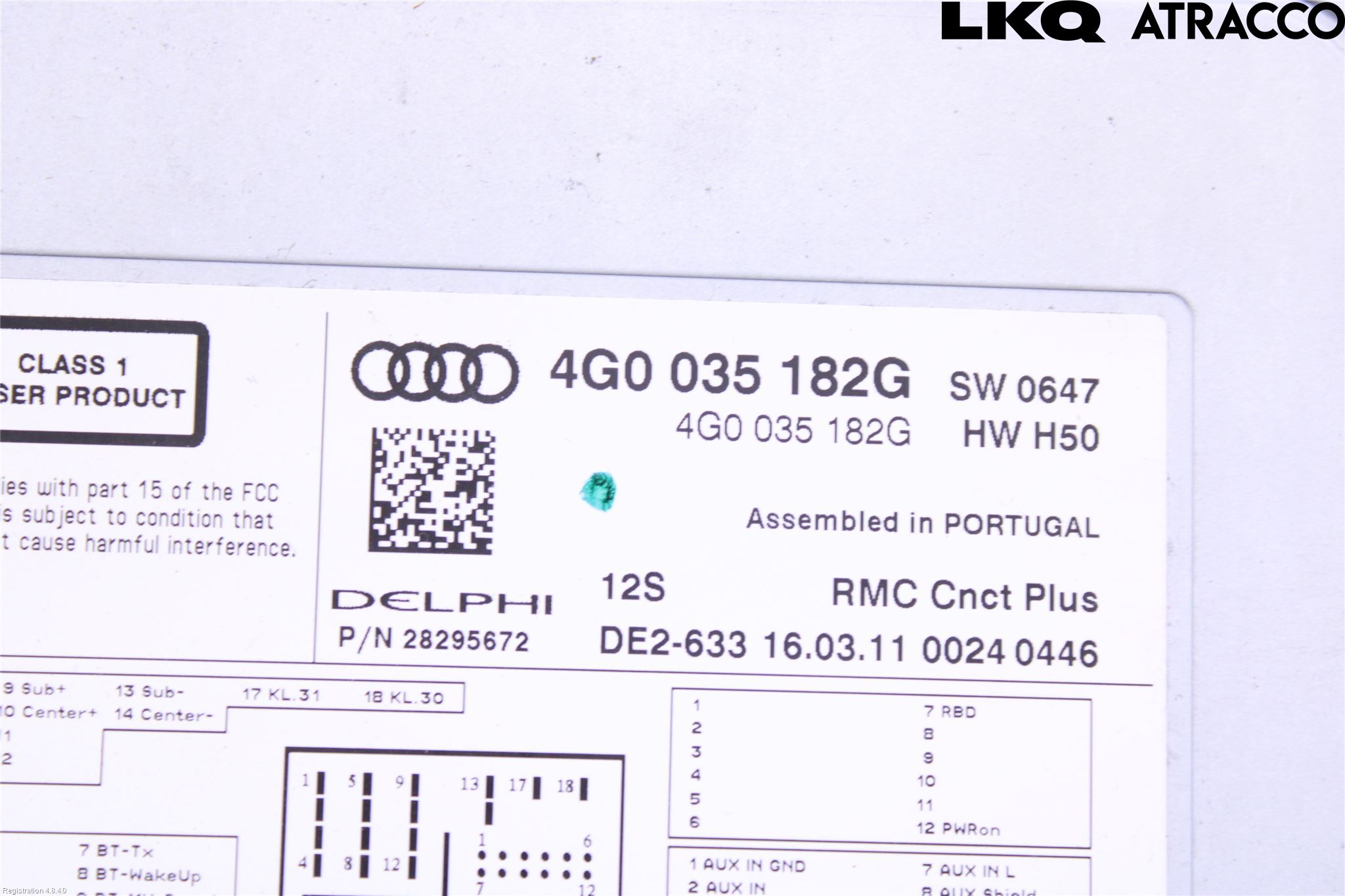 Audi A6/S6 4G 11-18 Cd Radio - Multimediapanel