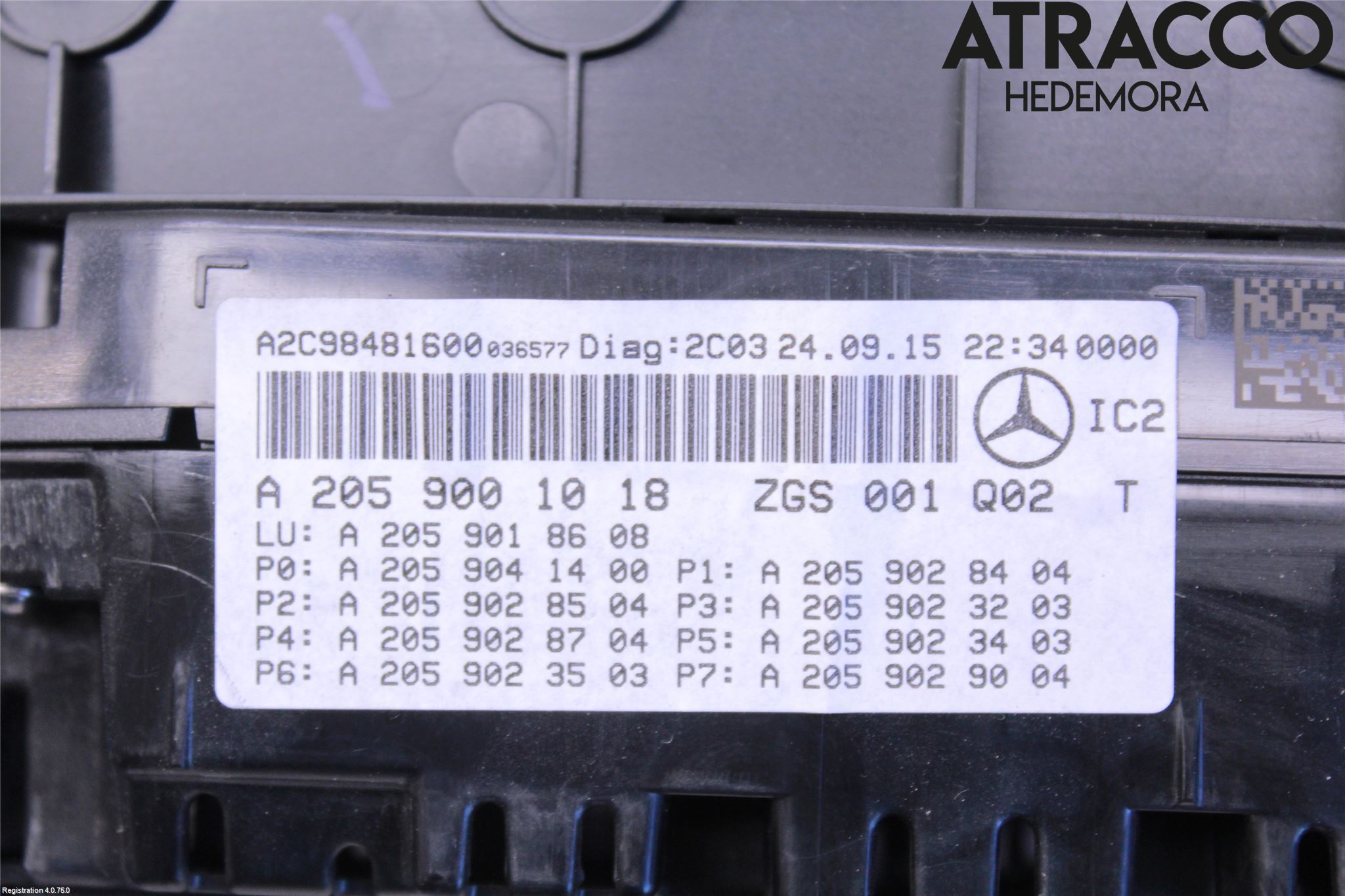 Mercedes-Benz MB C-KLASS (W205) 14-21 Instrument Komb