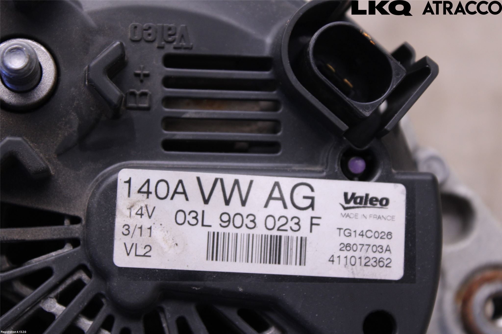 Volkswagen VW GOLF VI 09-13 Generator