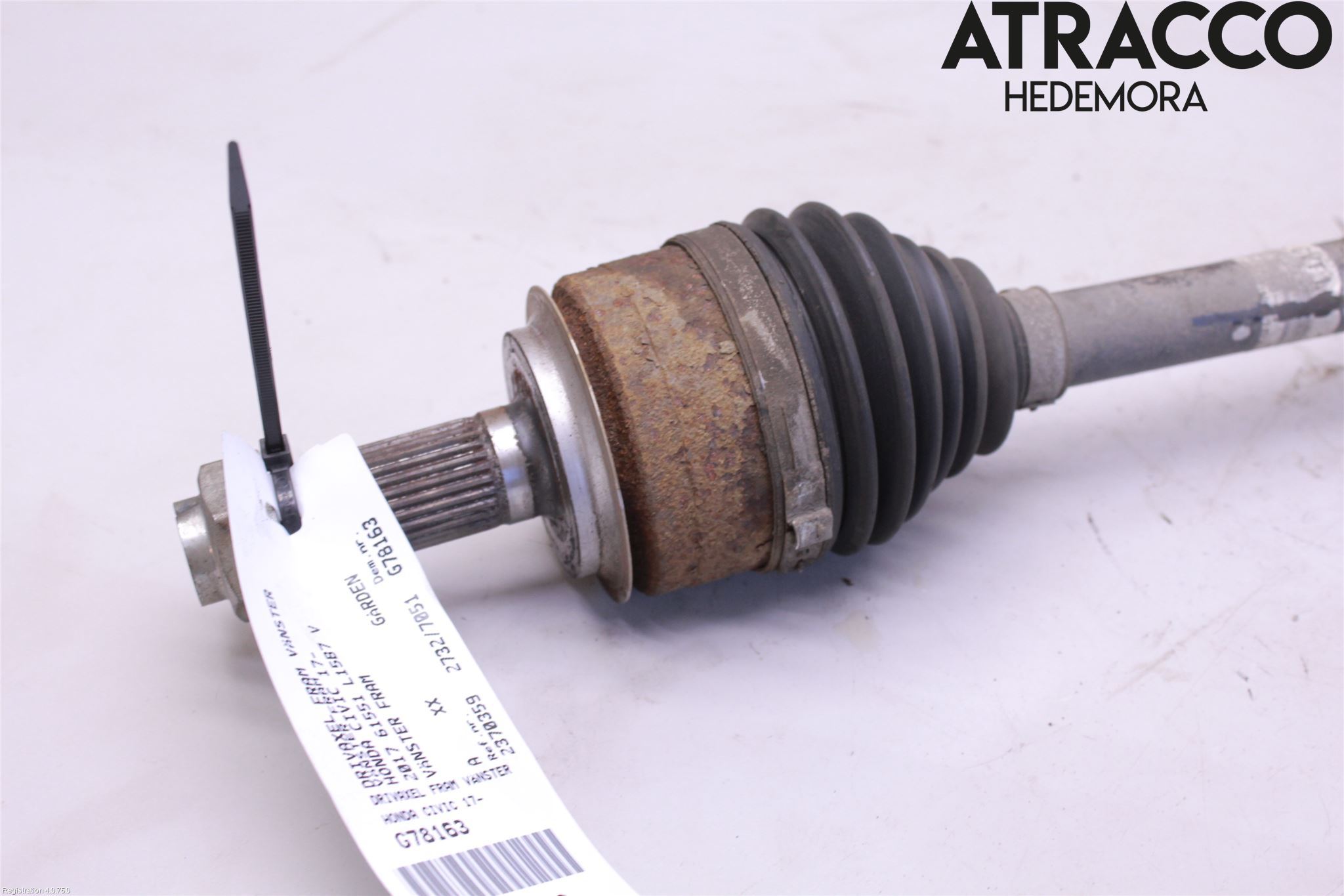 Honda CIVIC 17-22 Drivaxel Fram Vänster