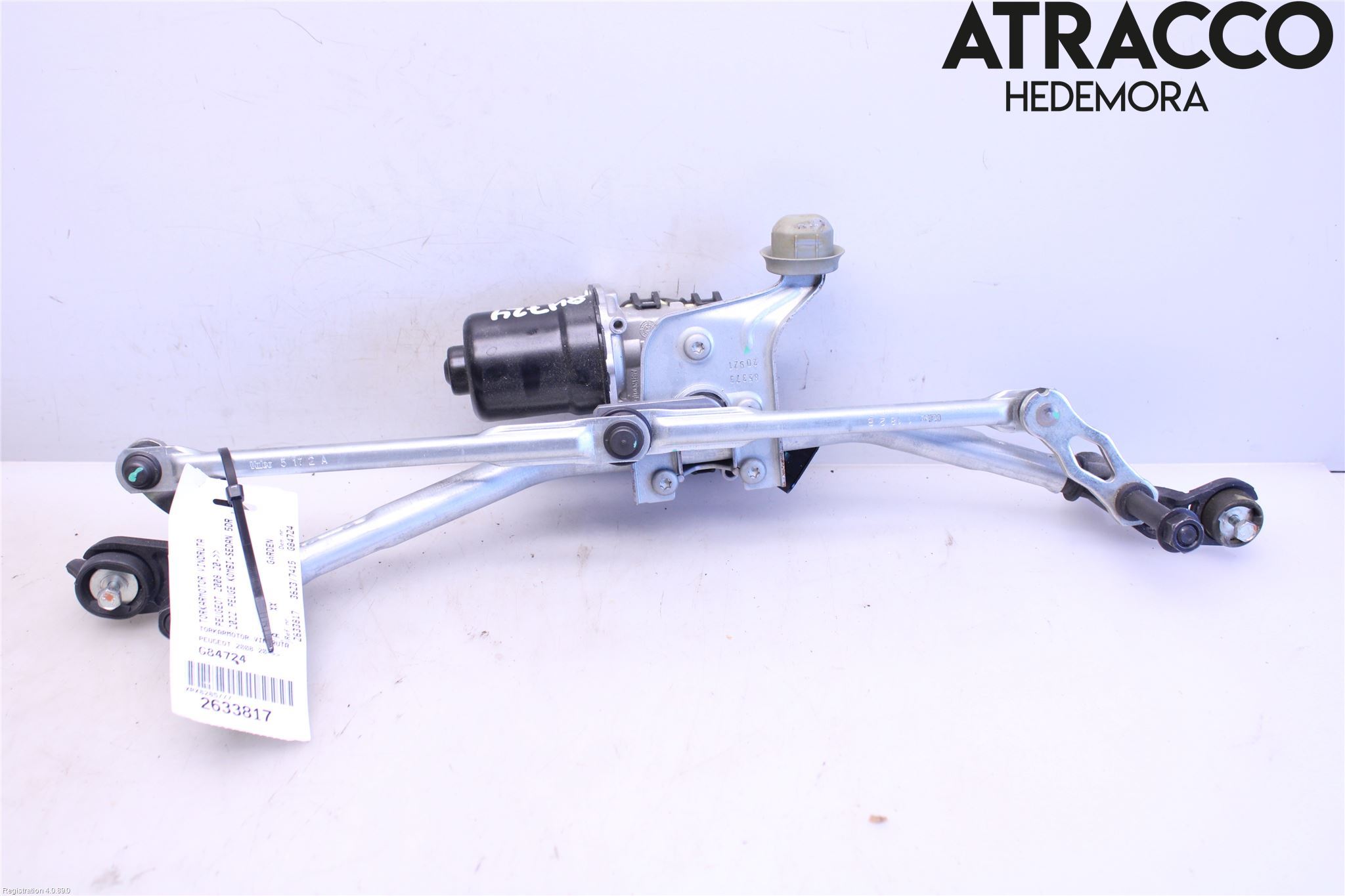 Peugeot 2008/E-2008 20- Torkarmotor Vindruta