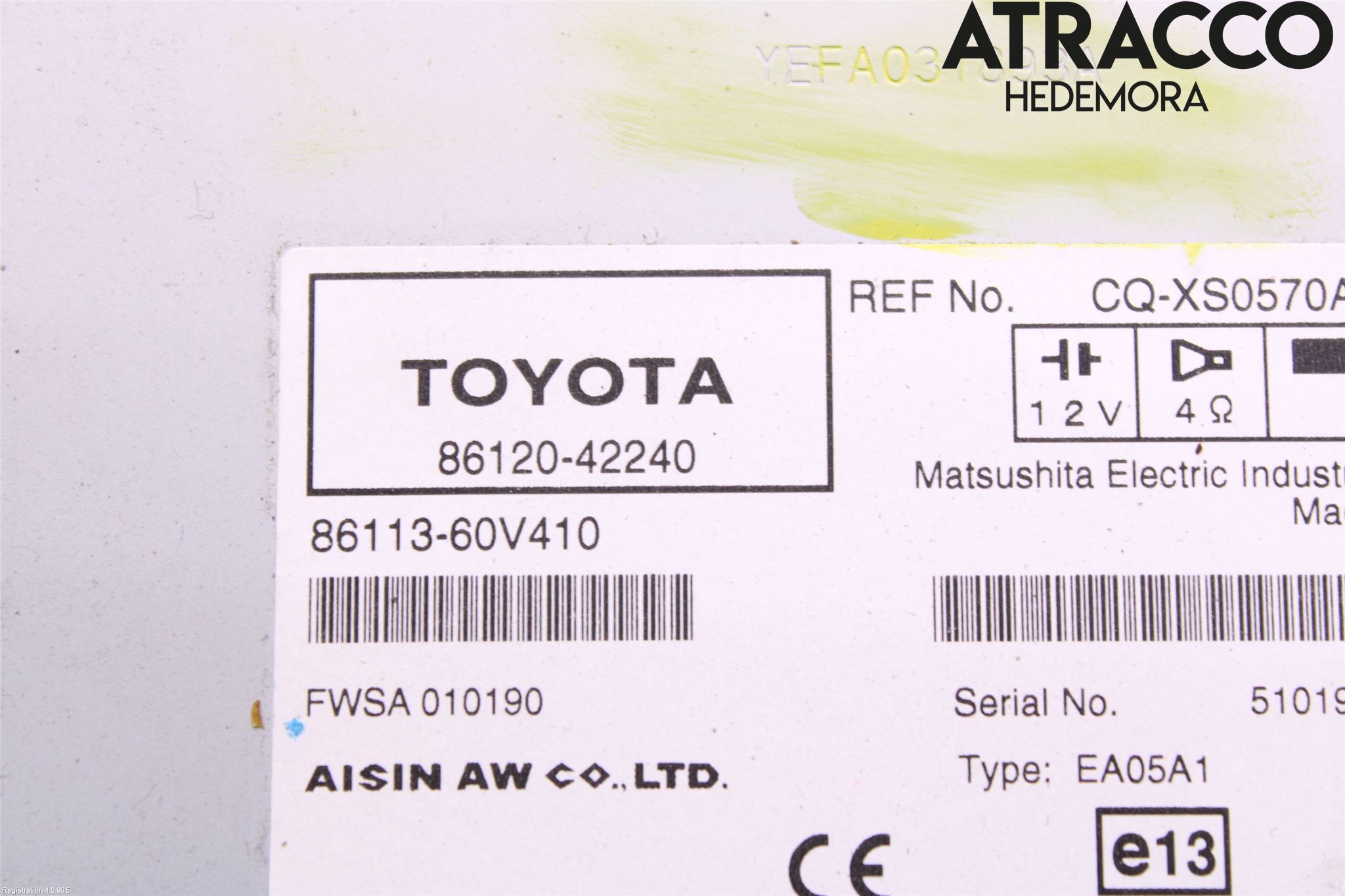 Toyota RAV 4 06-12 Cd Radio - Multimediapanel