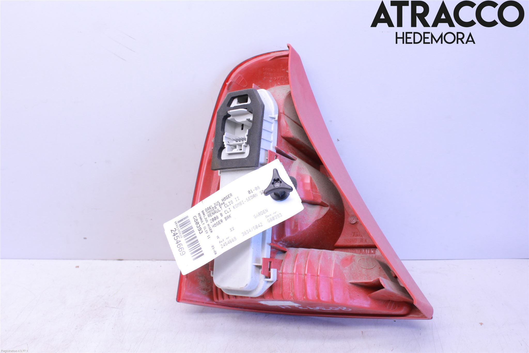 Renault CLIO II 01-08 Bakljus Höger