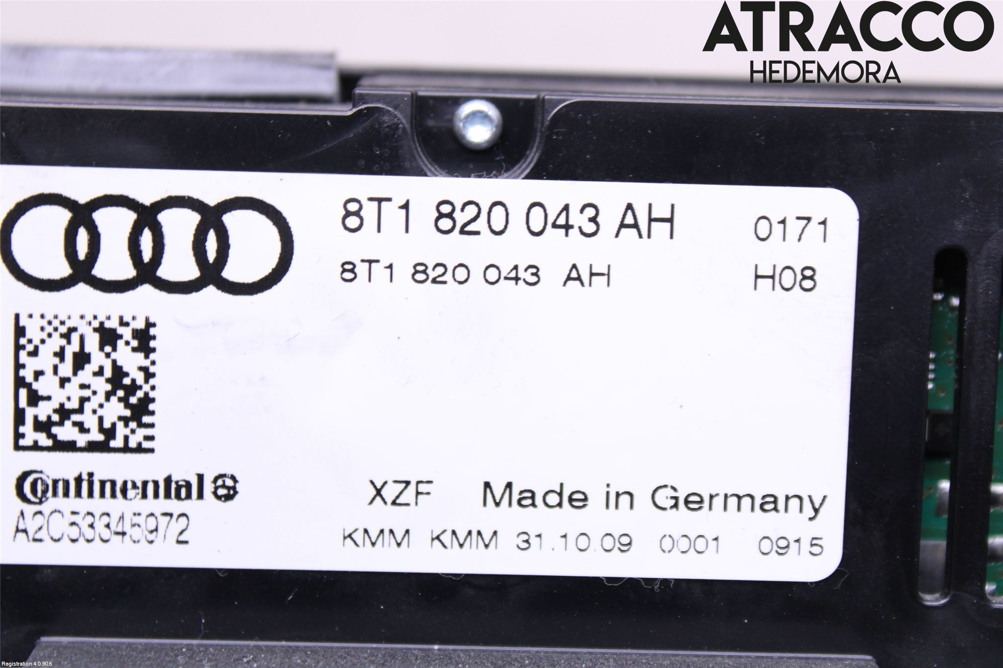 Audi A4 ALLROAD 09-16 Ac Styrenhet Ac Manöveren