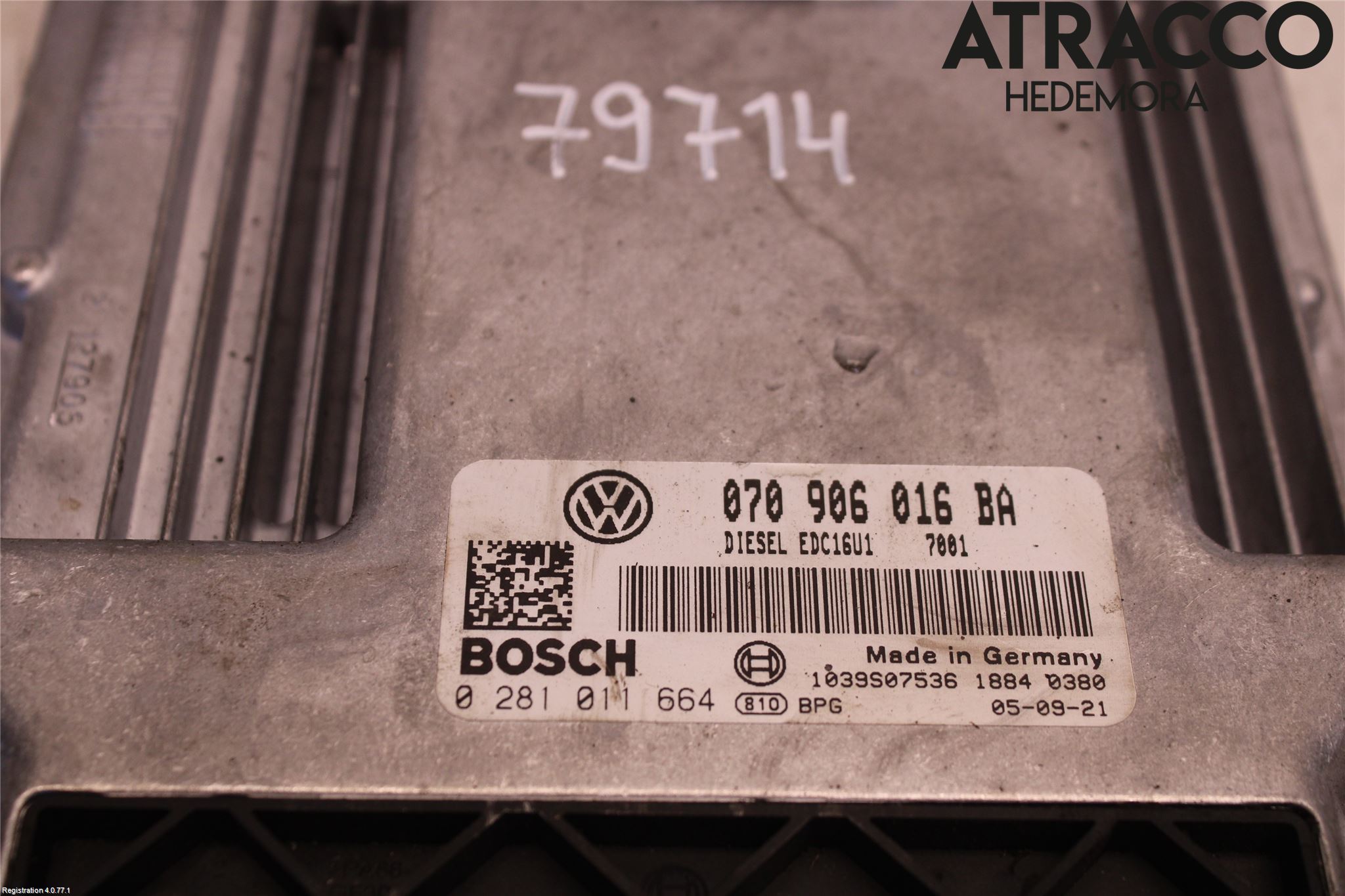 Volkswagen VW TRANSP/CARAVELLE (T5) 04-15 Styrenhet Inspump Diesel