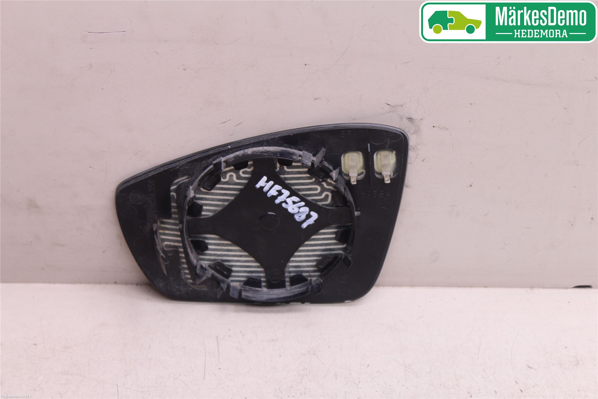 Volkswagen VW POLO 10-17 Spegelglas Hö