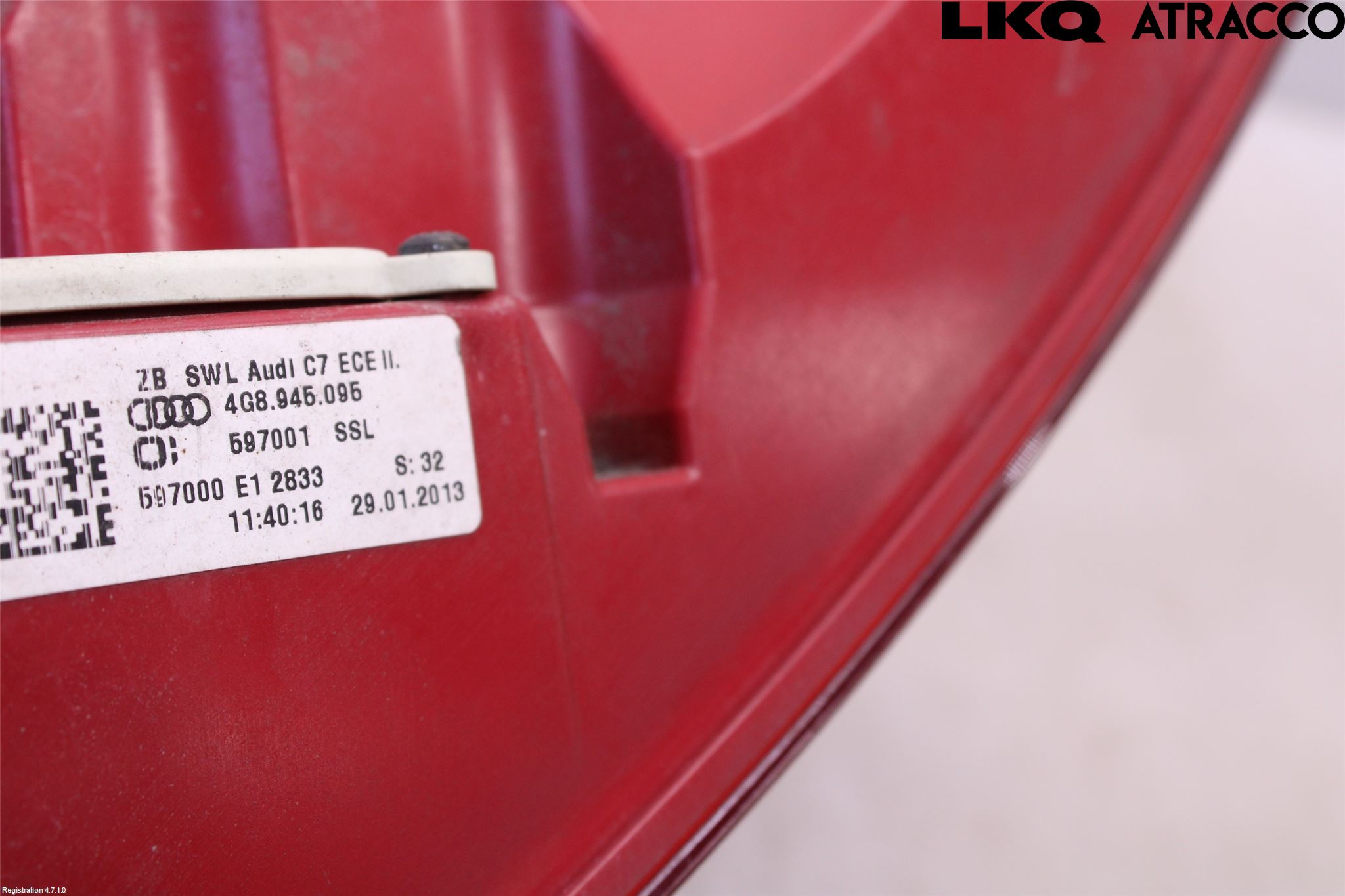 Audi A7/S7 4G 11-17 Bakljus Vänster