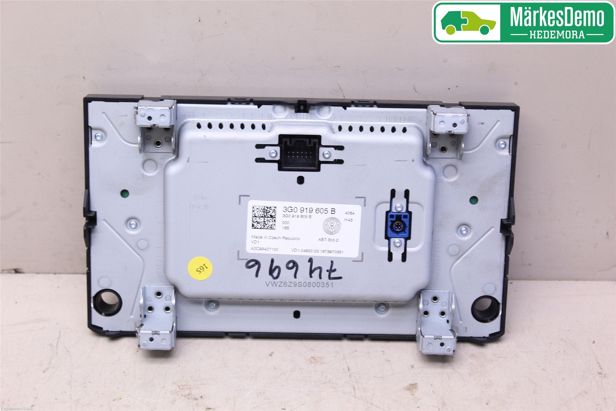 Volkswagen VW GOLF / E-GOLF VII 13-20 Multifunktionsdisplay