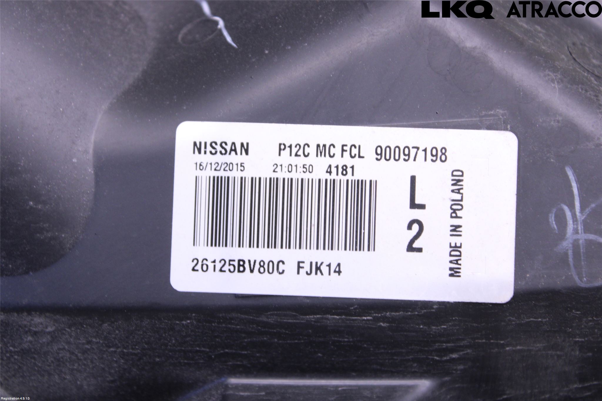 Nissan JUKE 14-19 Positionsljus Fram Vä