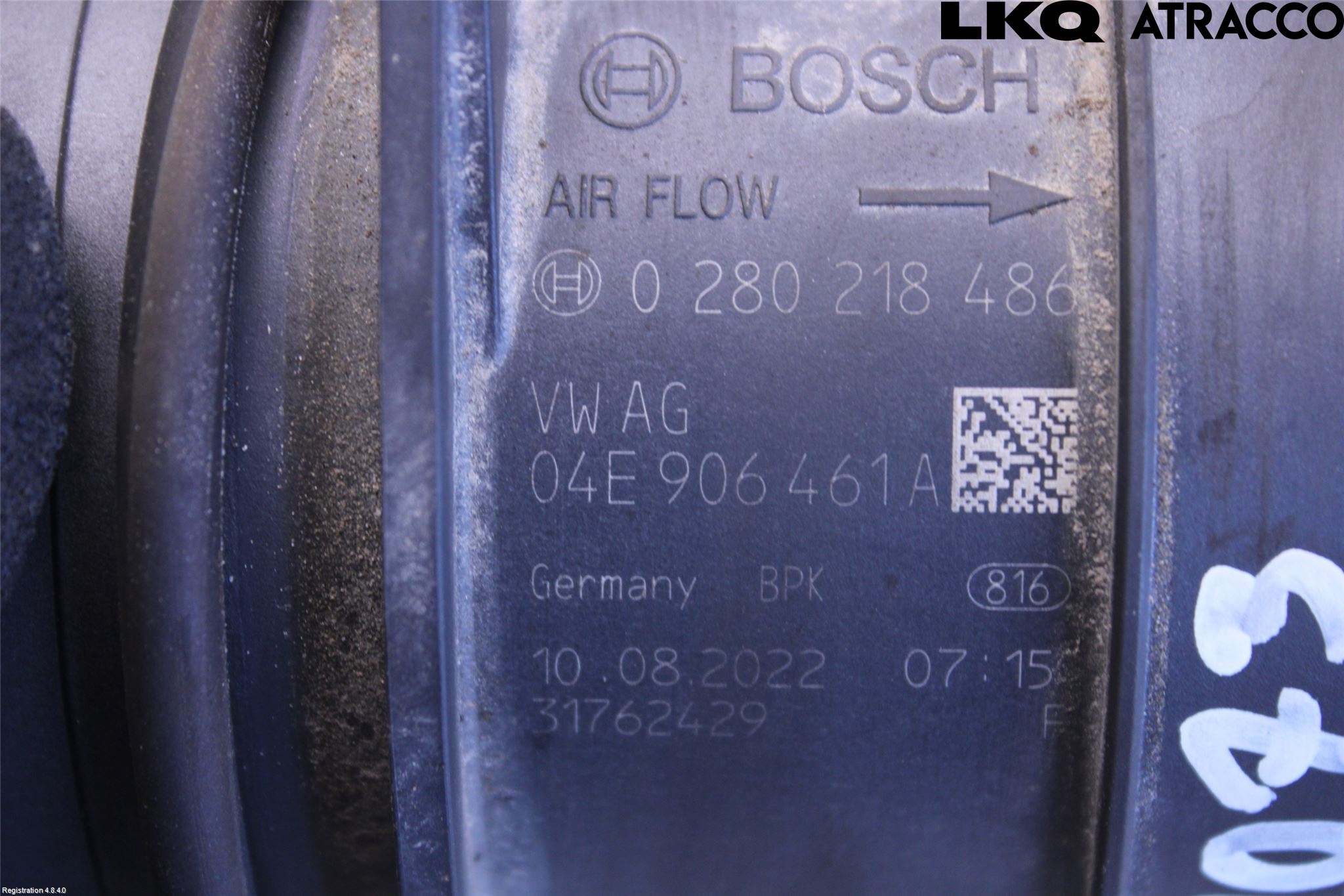 Volkswagen VW TRANSP/CARAVELLE (T7) 22-24 Injluftmassamätare