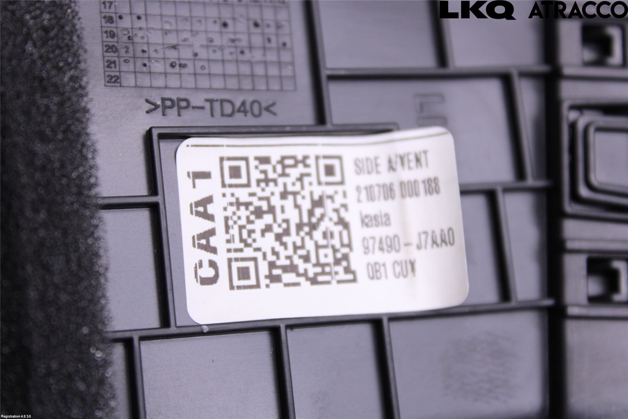 Kia XCEED 19- Defrosterkanal-Munstycke