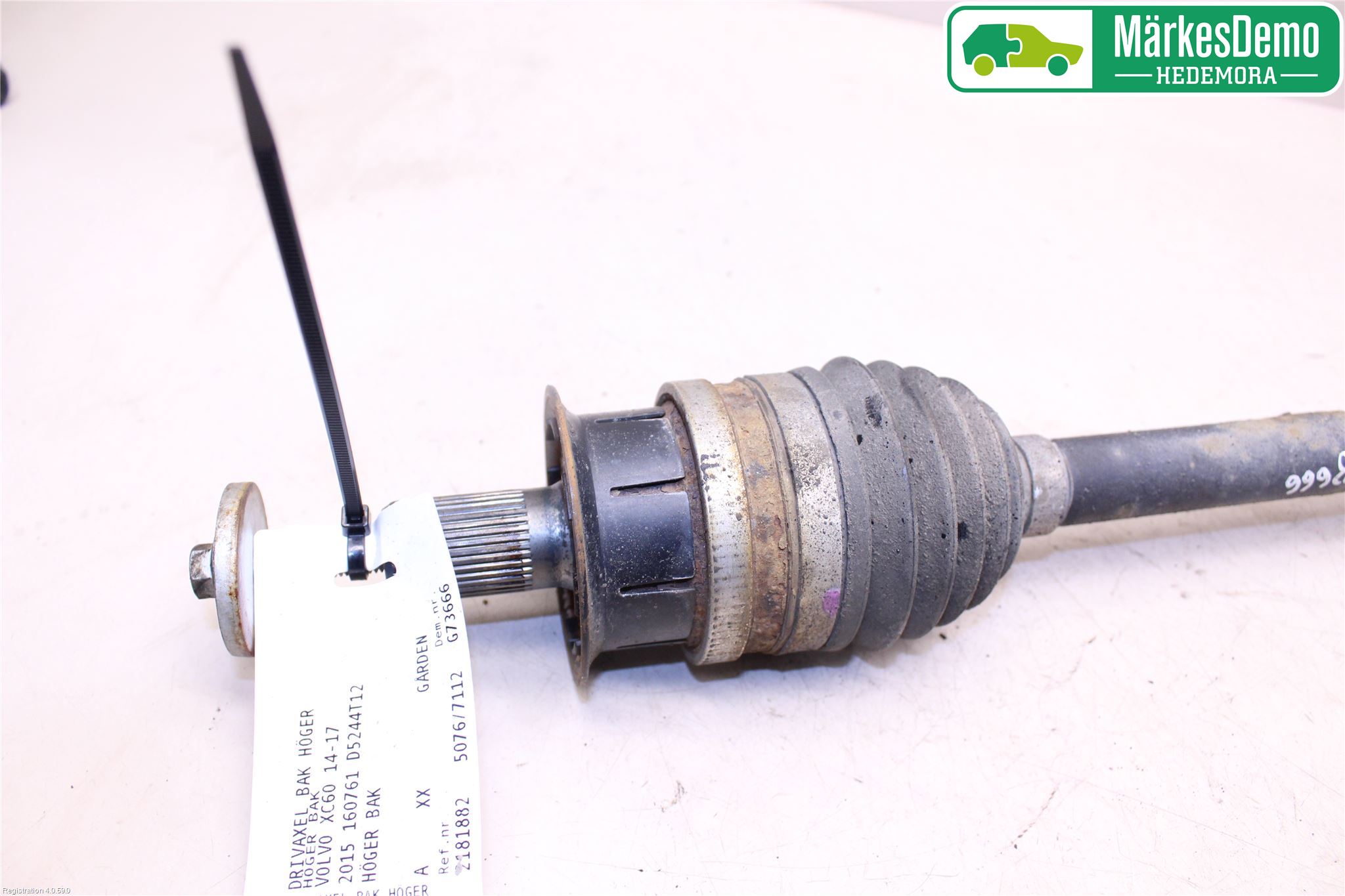 Volvo XC60 14-17 Drivaxel Bak Höger