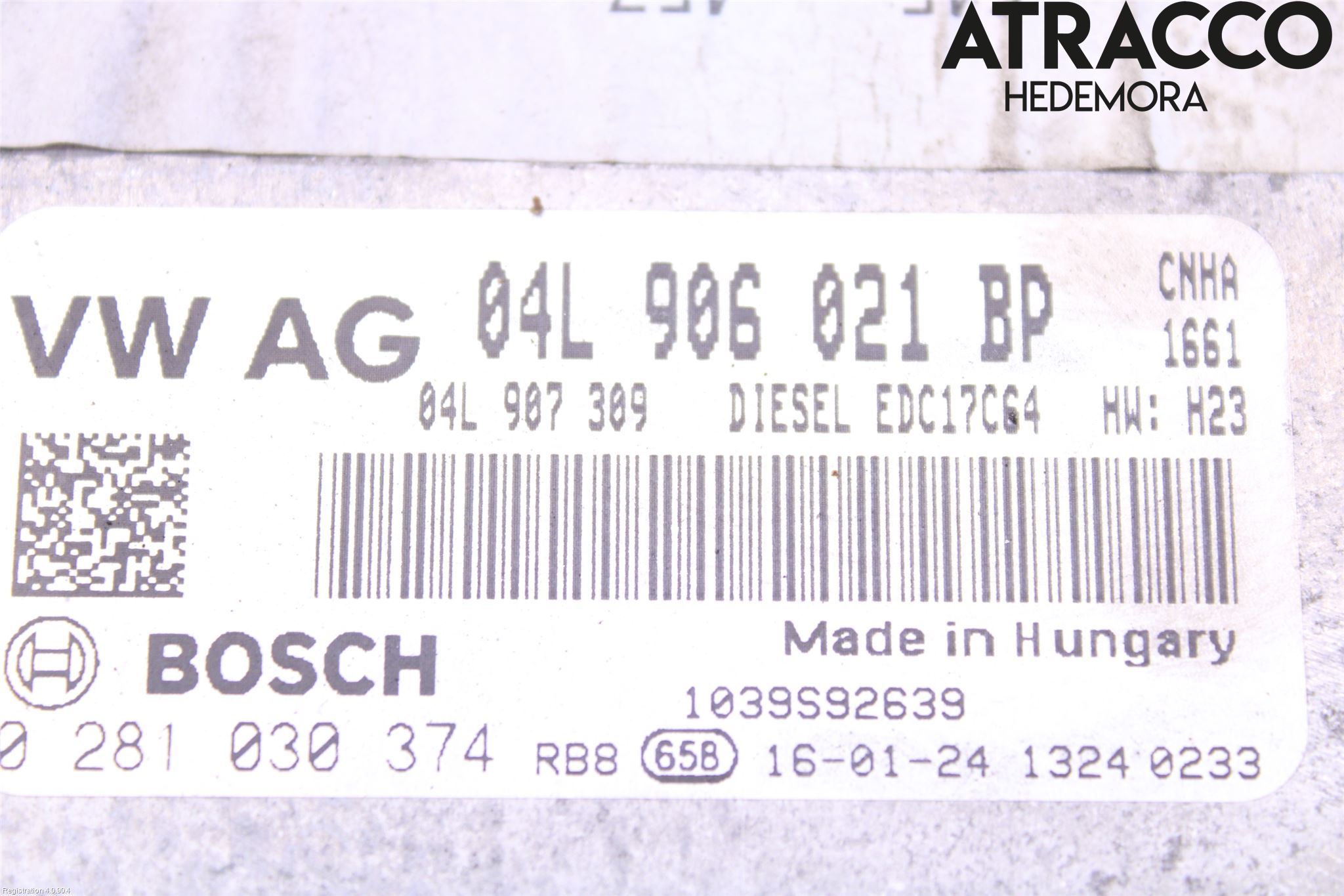 Audi A6/S6 4G 11-18 Styrenhet Inspump Diesel