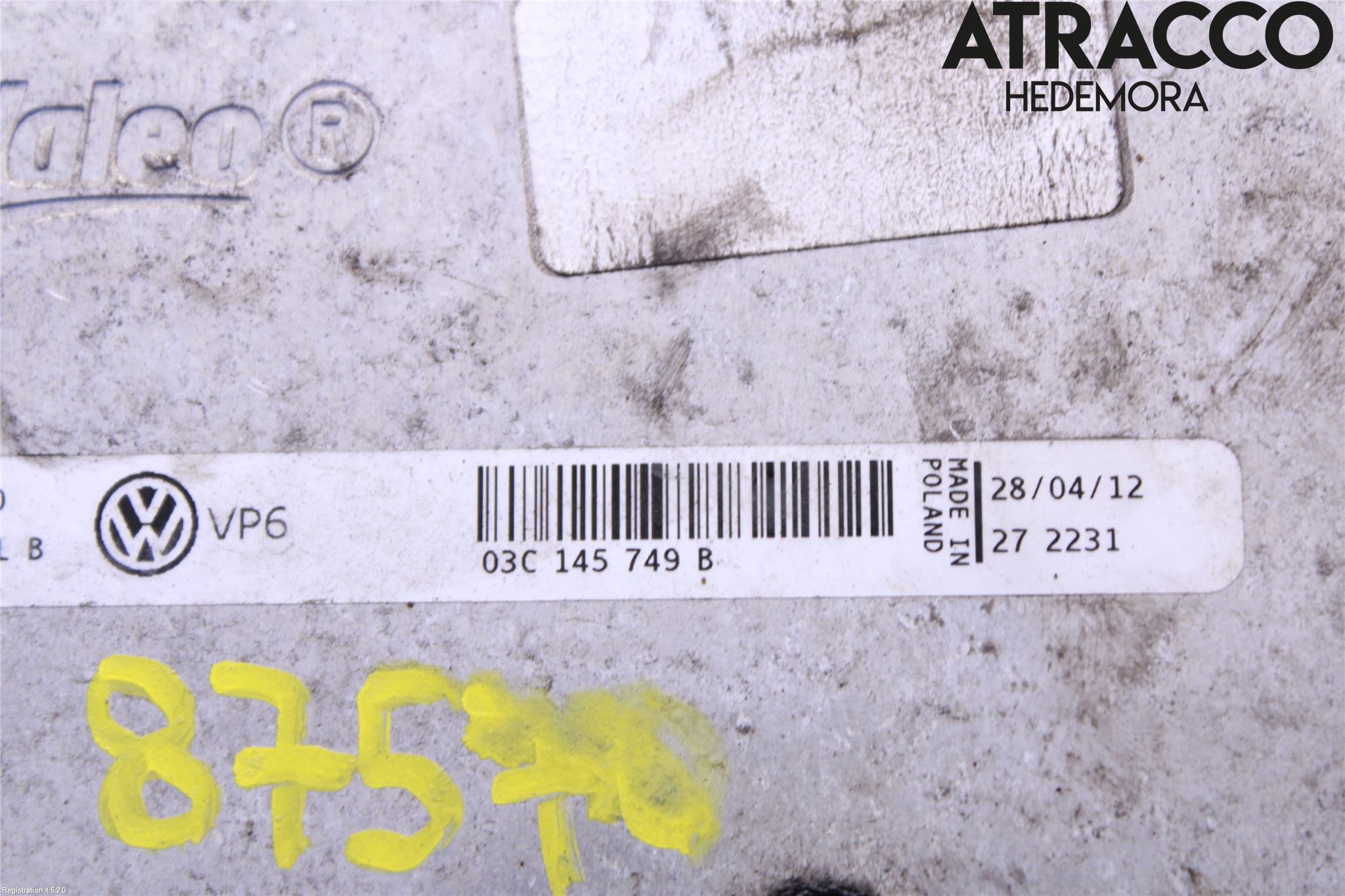 Skoda OCTAVIA (1Z) 05-13 Laddluft-Intercooler Kyl