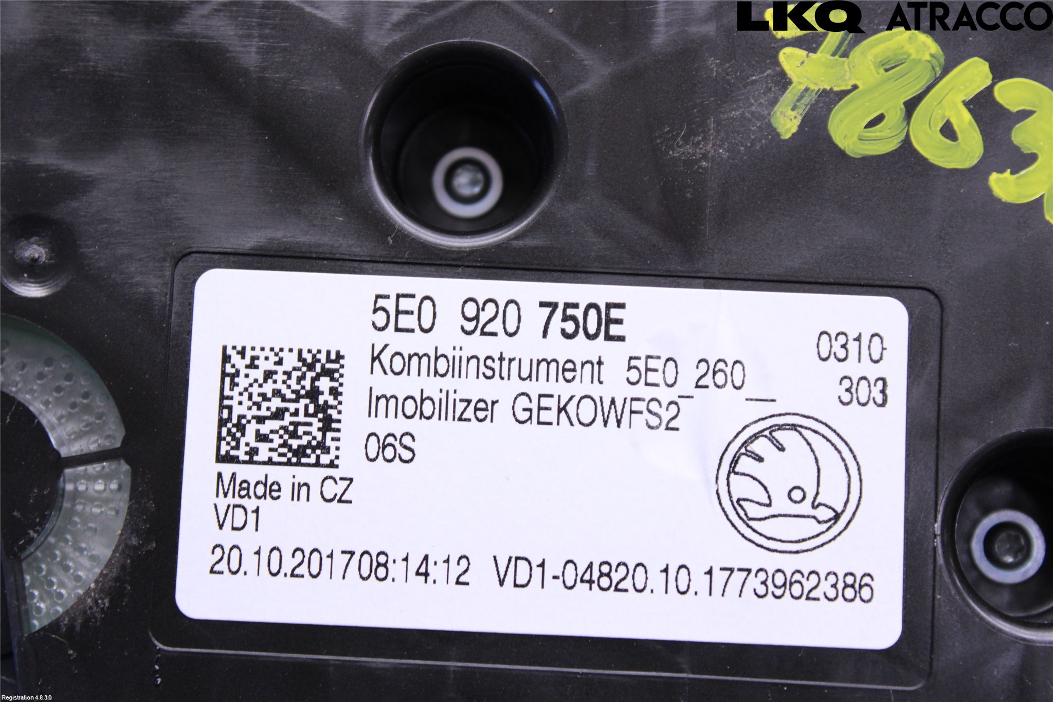 Skoda OCTAVIA (5E) 13-20 Instrument Komb