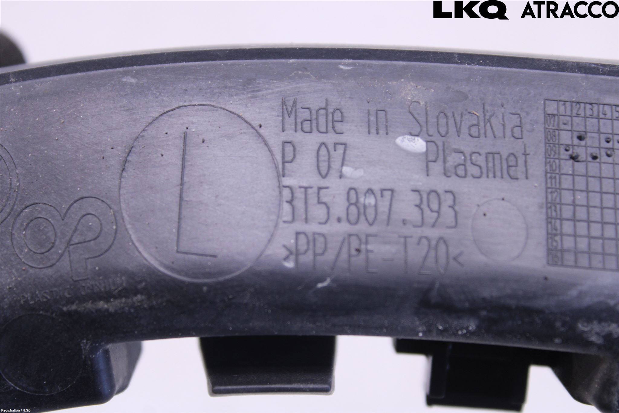 Skoda SUPERB 09-15 Stötfångarfäste Bak Vä