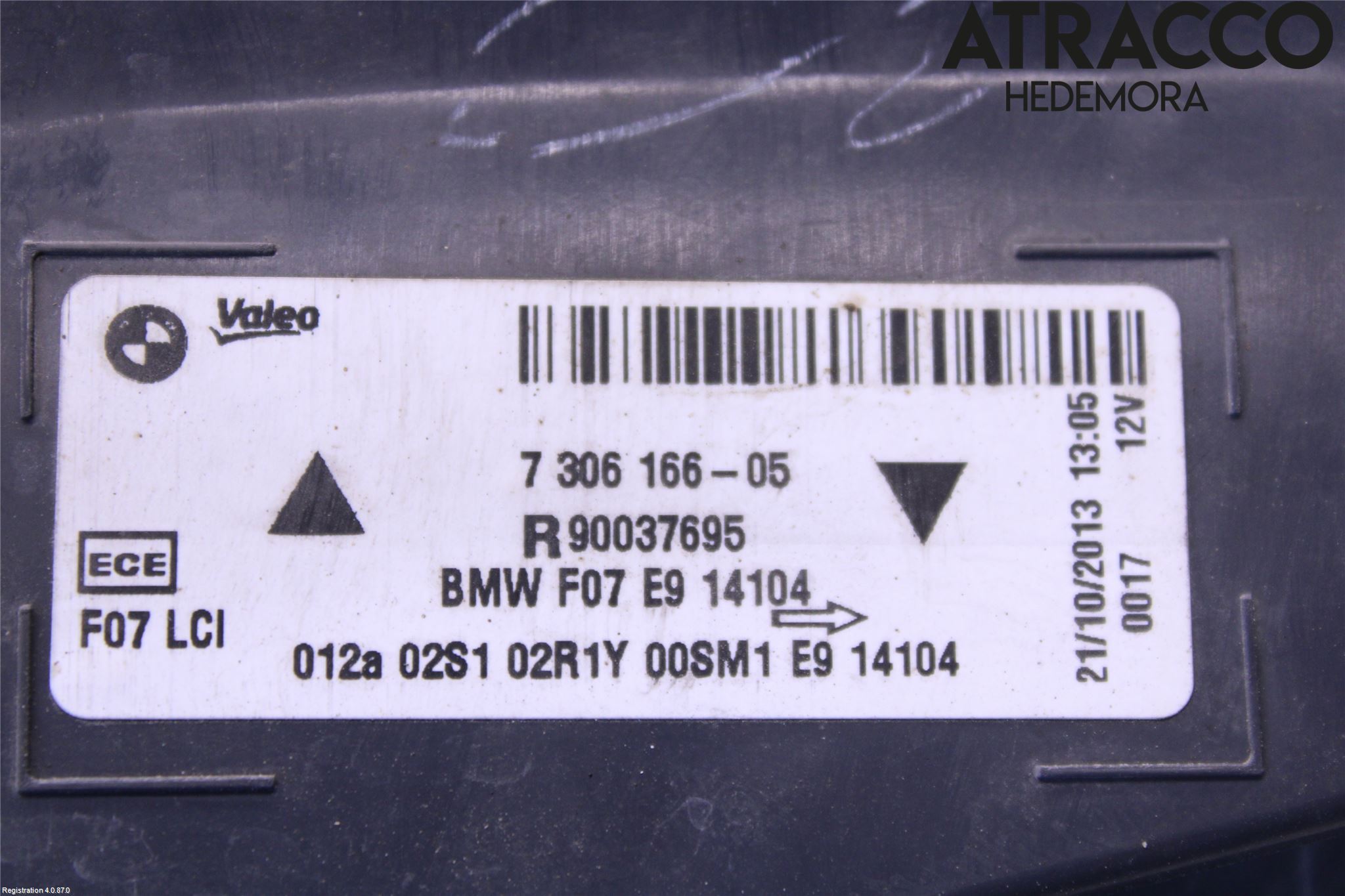 BMW 5 GT F07 09-17 Bakljus Höger