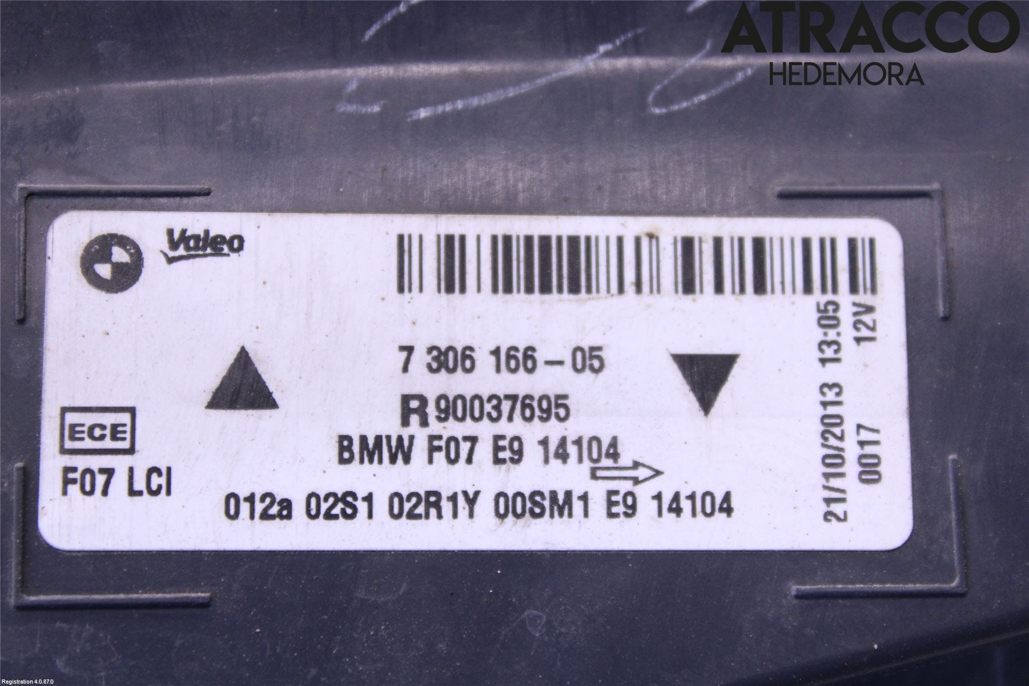 BMW 5 GT F07 09-17 Bakljus Höger