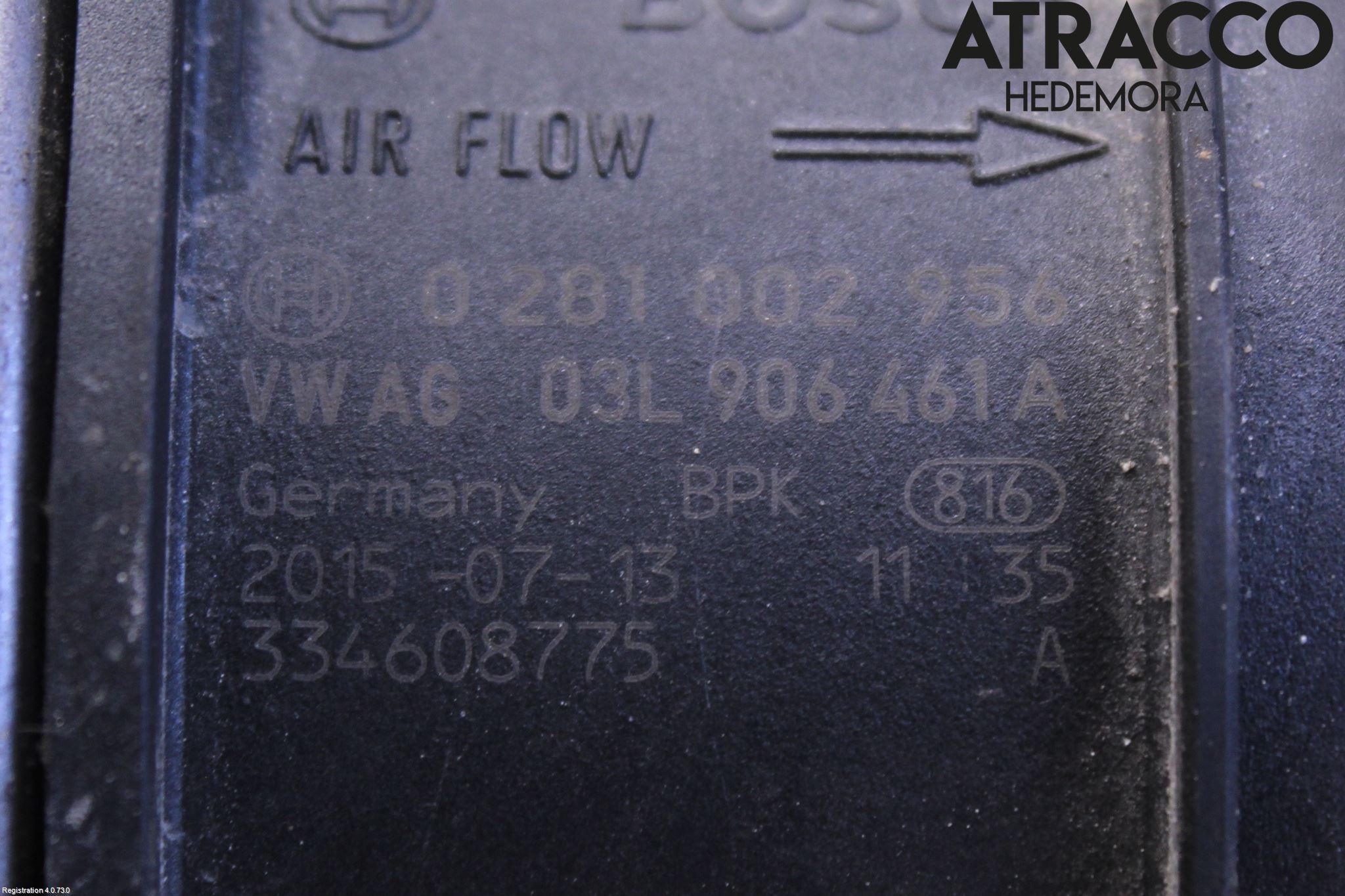 Volkswagen VW TRANSP/CARAVELLE (T6) 16-22 Injluftmassamätare