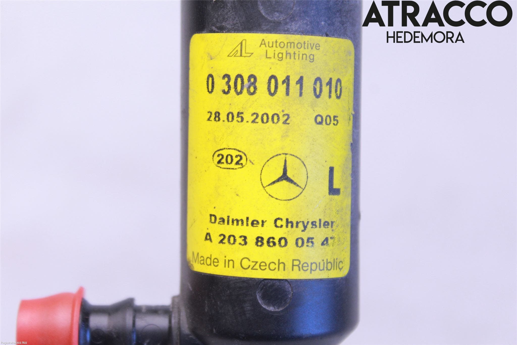 Mercedes-Benz MB C (203) 00-07 Spolarmunstycke Strålkastare