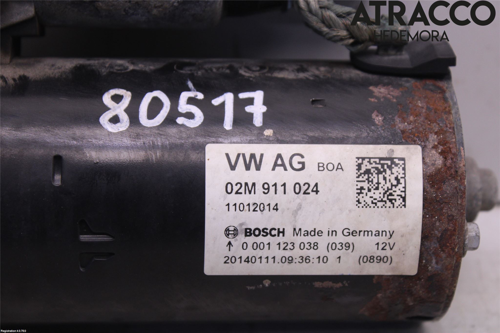 Volkswagen VW TRANSP/CARAVELLE (T5) 04-15 Startmotor Diesel