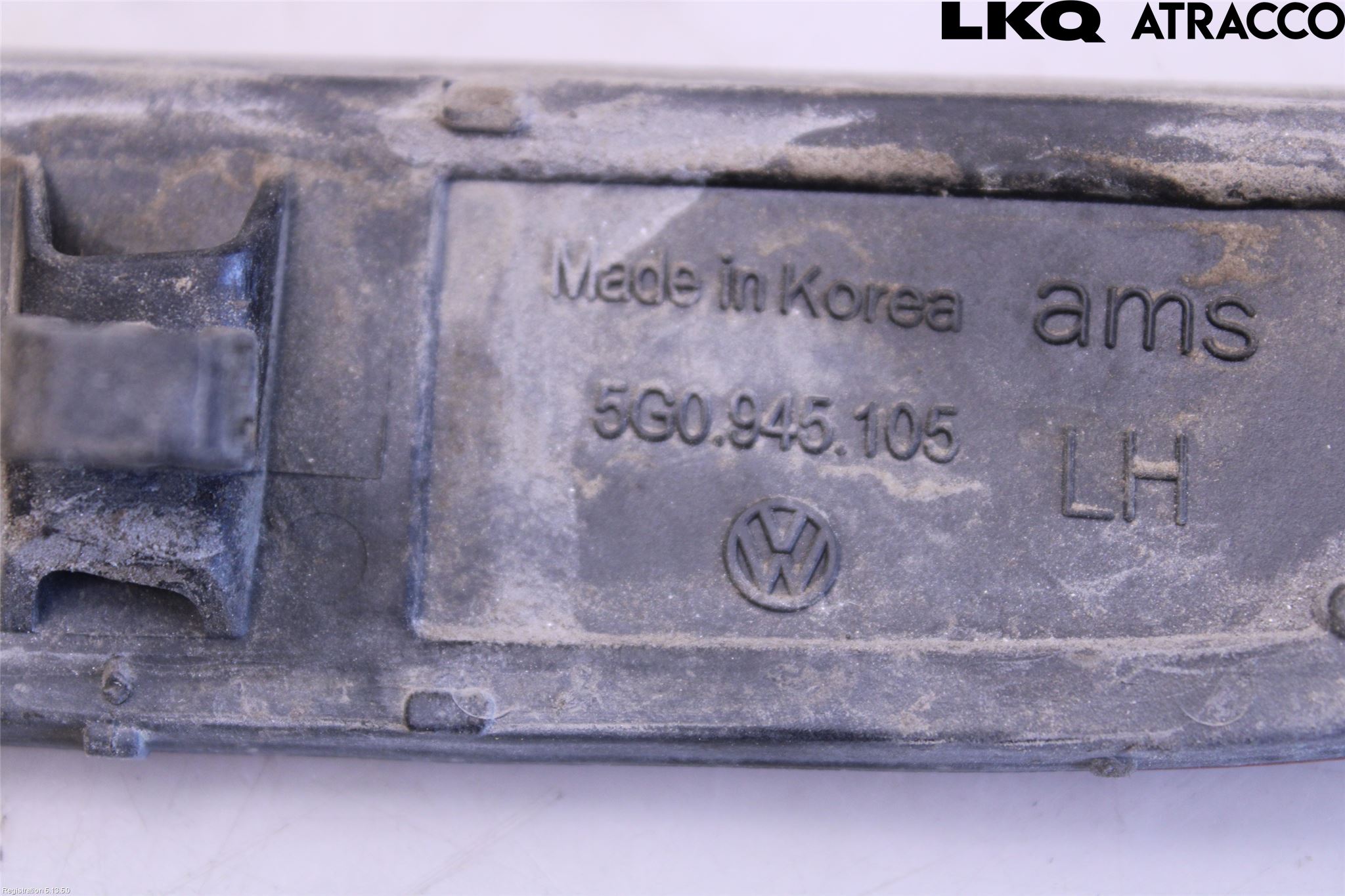Volkswagen VW GOLF / E-GOLF VII 13-20 Dimljus/Reflex Bak