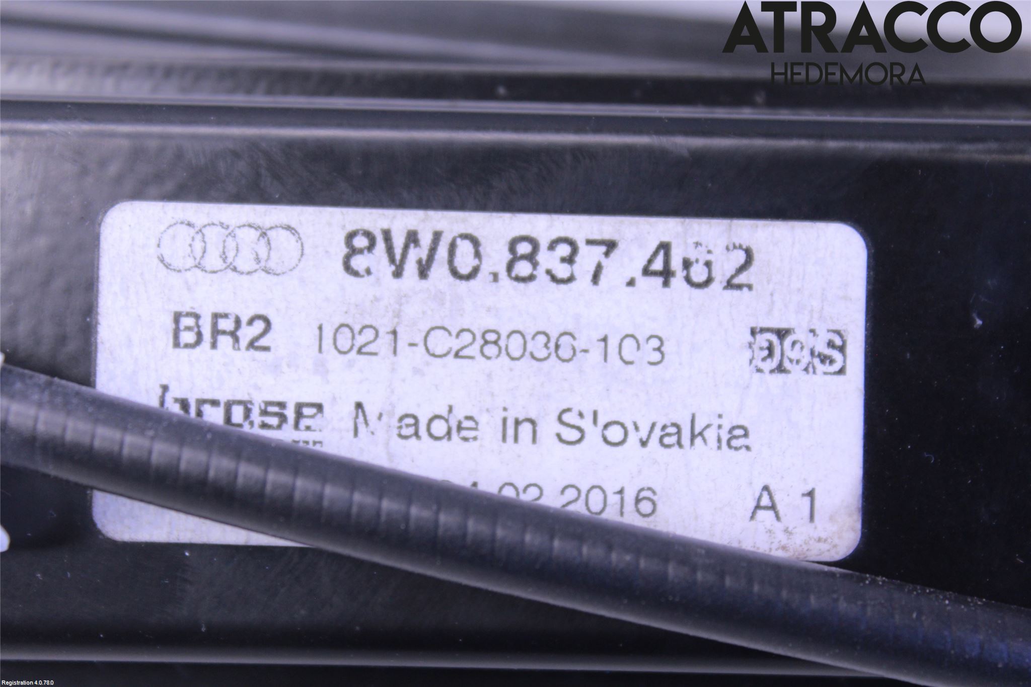 Audi A4/S4 B9 16-19 Fönsterhiss El Kompl