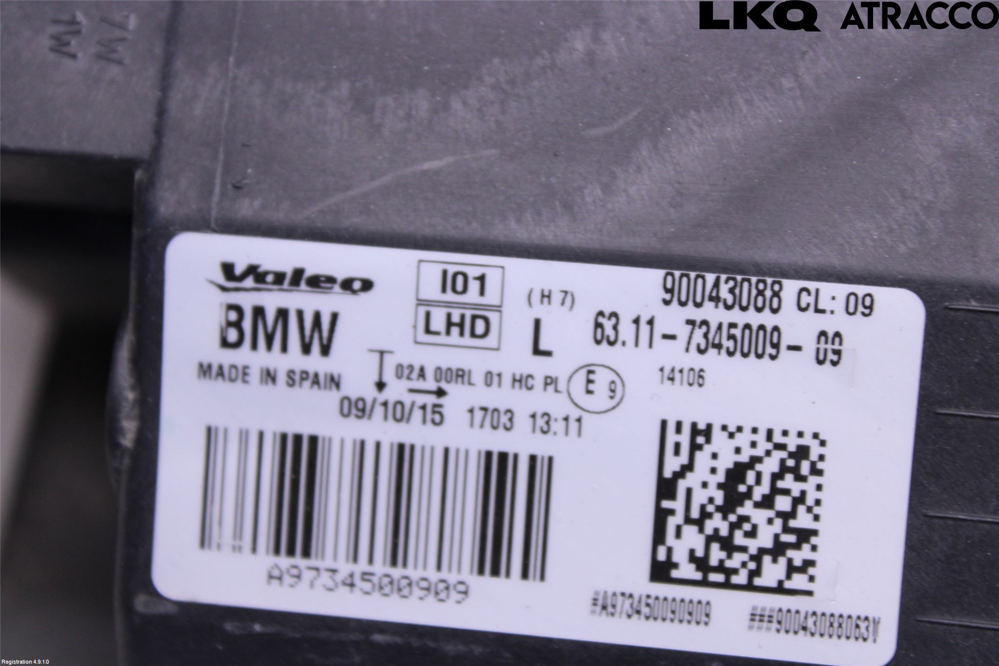 BMW i3 I01 13-22 Strålkastare Vänster