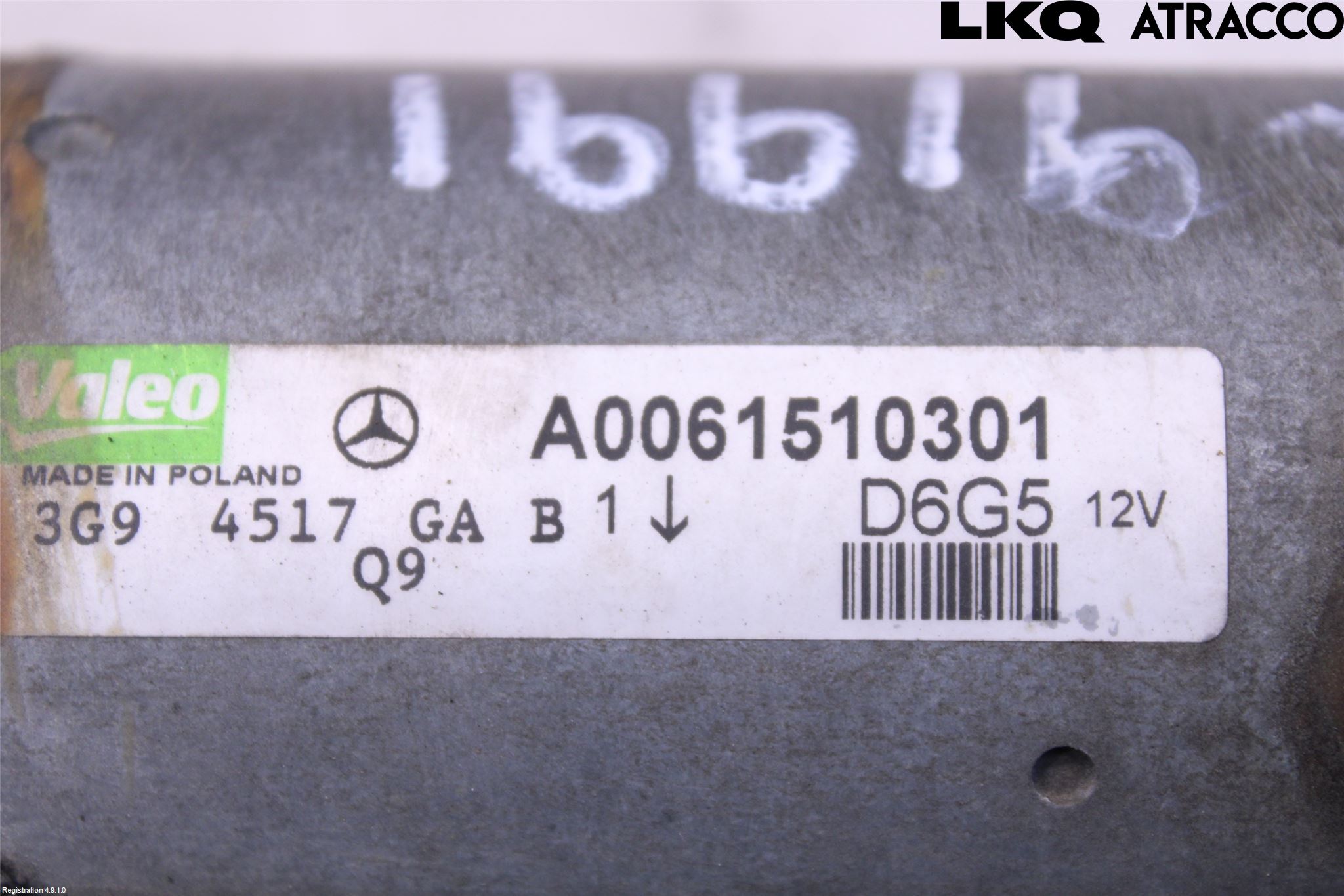 Mercedes-Benz MB B-KLASS (W245) 05-12 Startmotor