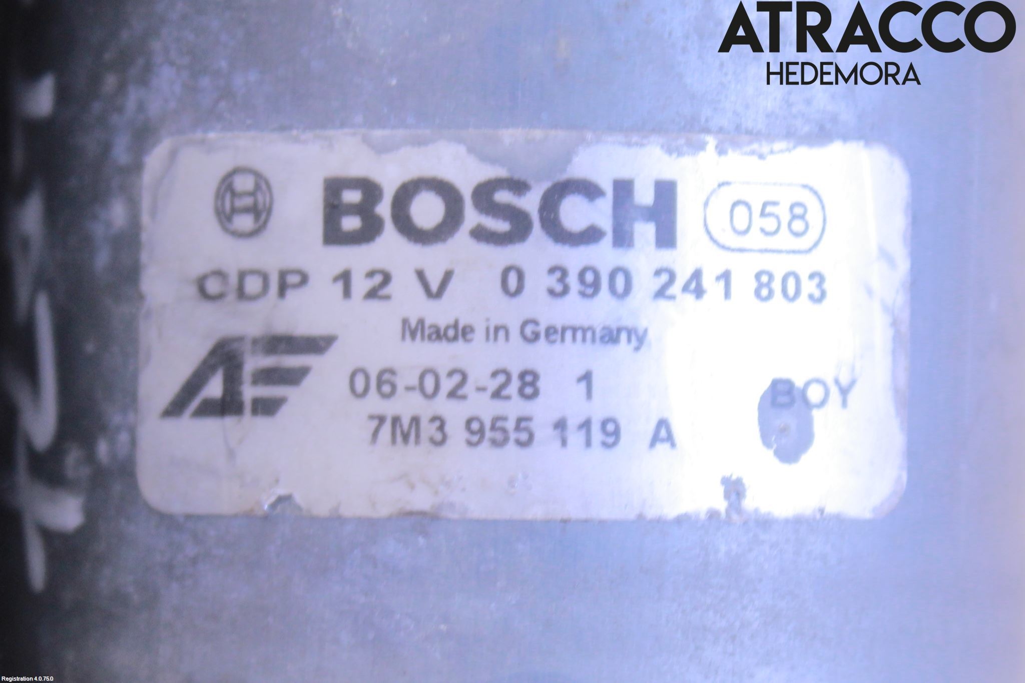 Volkswagen VW SHARAN      01-10 Torkarmotor Vindruta