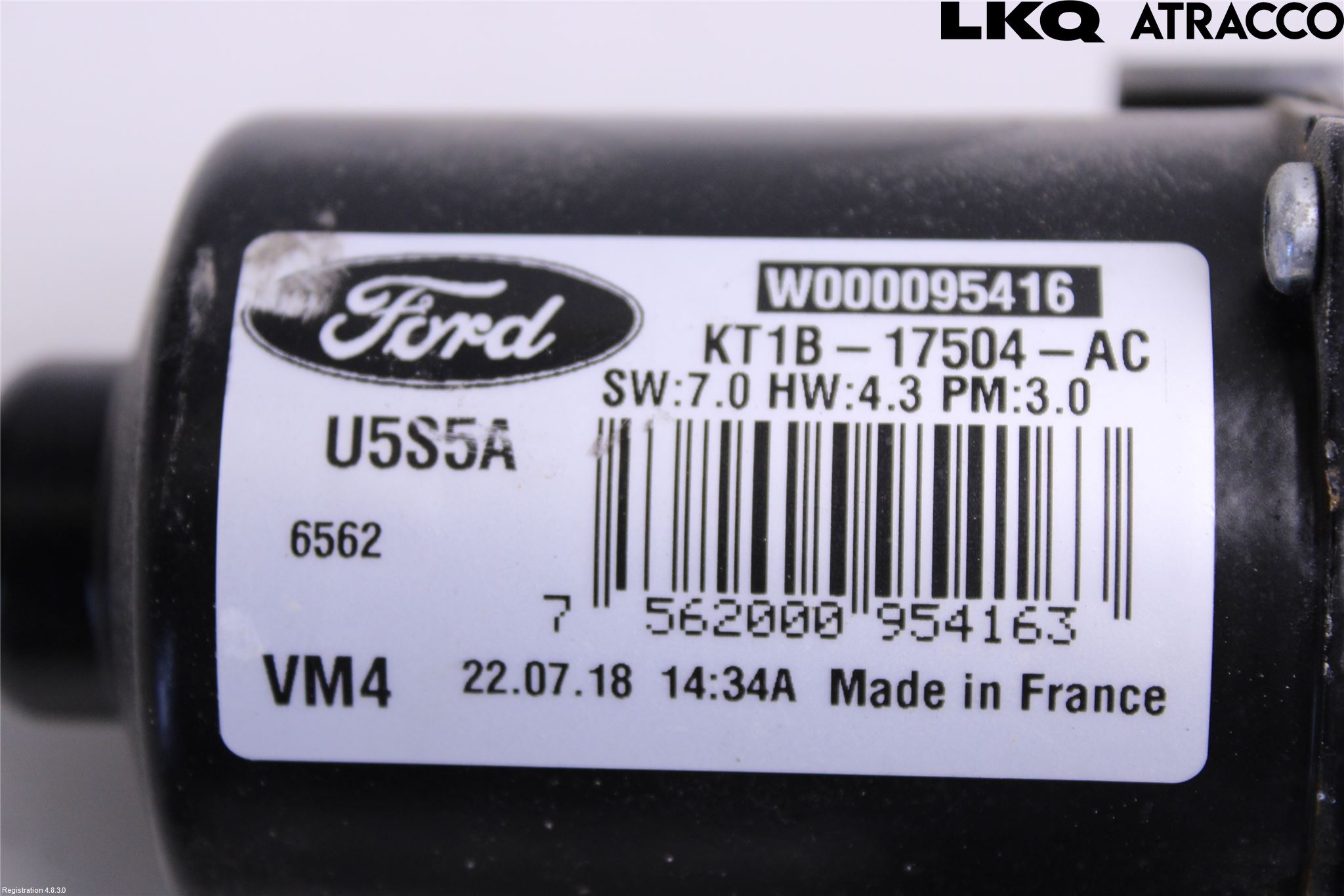 Ford TRANSIT/TOURNEO CONNECT 13-22 Torkarmotor Vindruta
