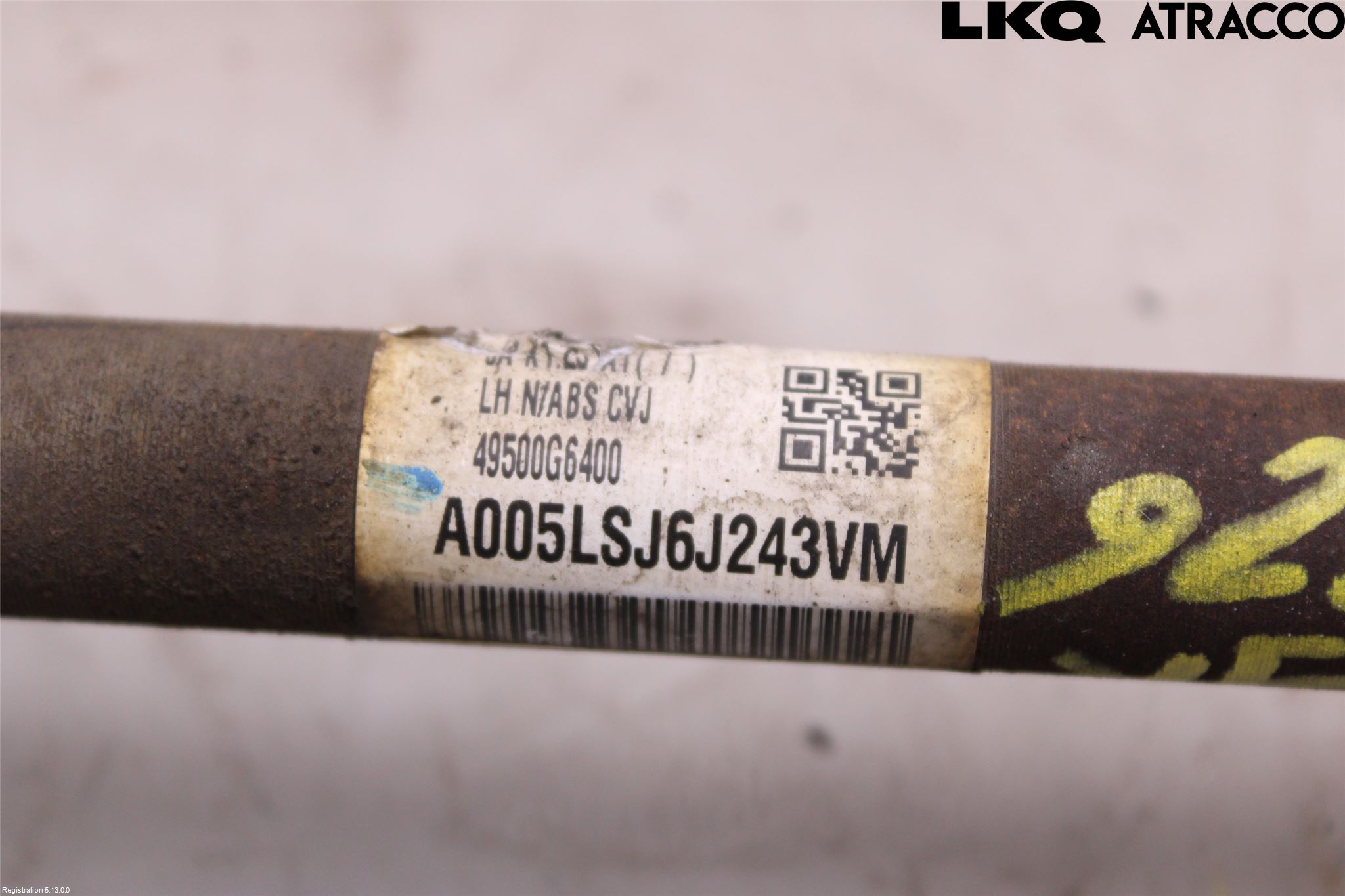 Kia PICANTO 17- Drivaxel Fram Vänster