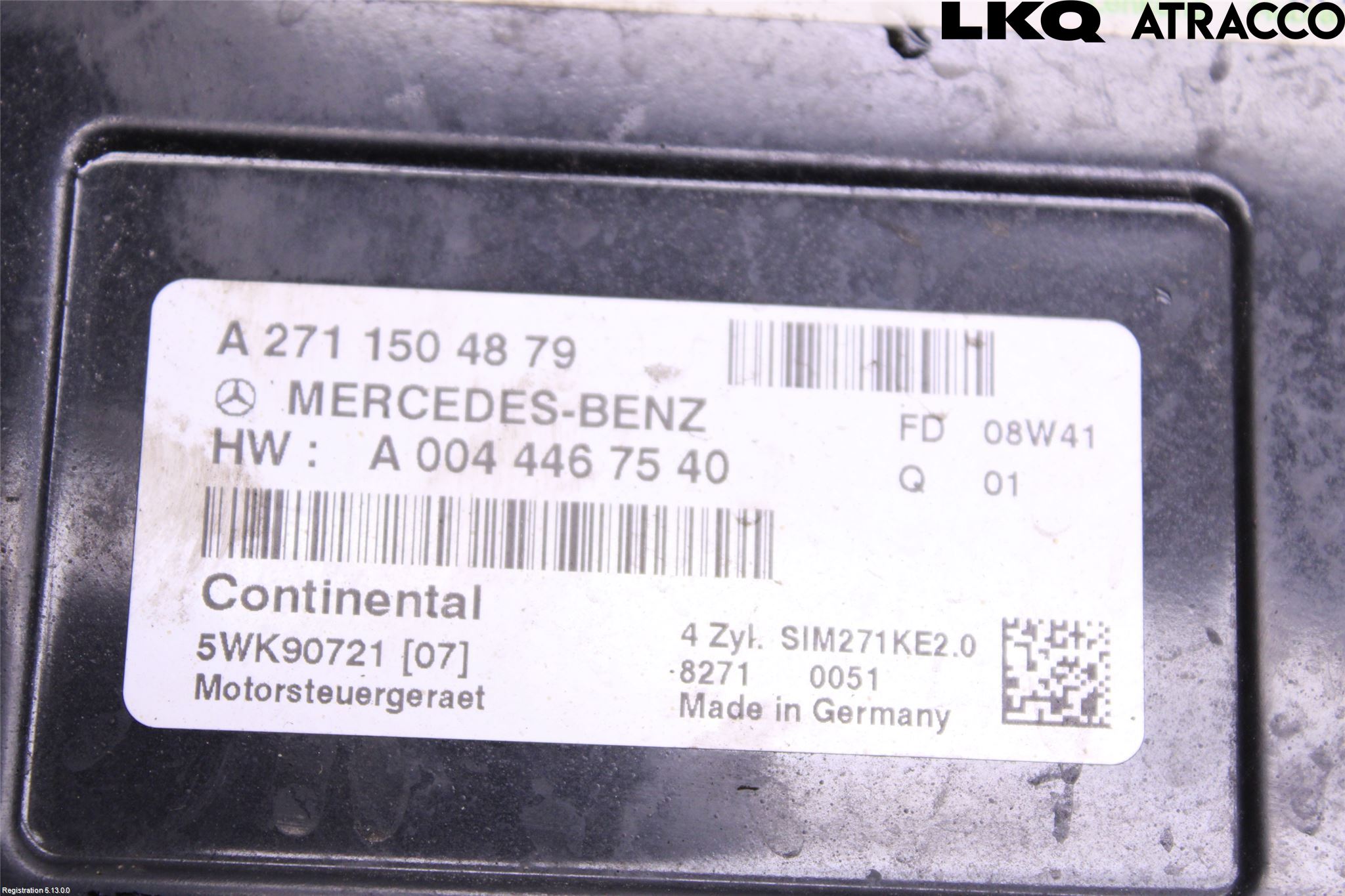 Mercedes-Benz MB C-KLASS (W204) 07-15 Styrenhet Insprut Bensin