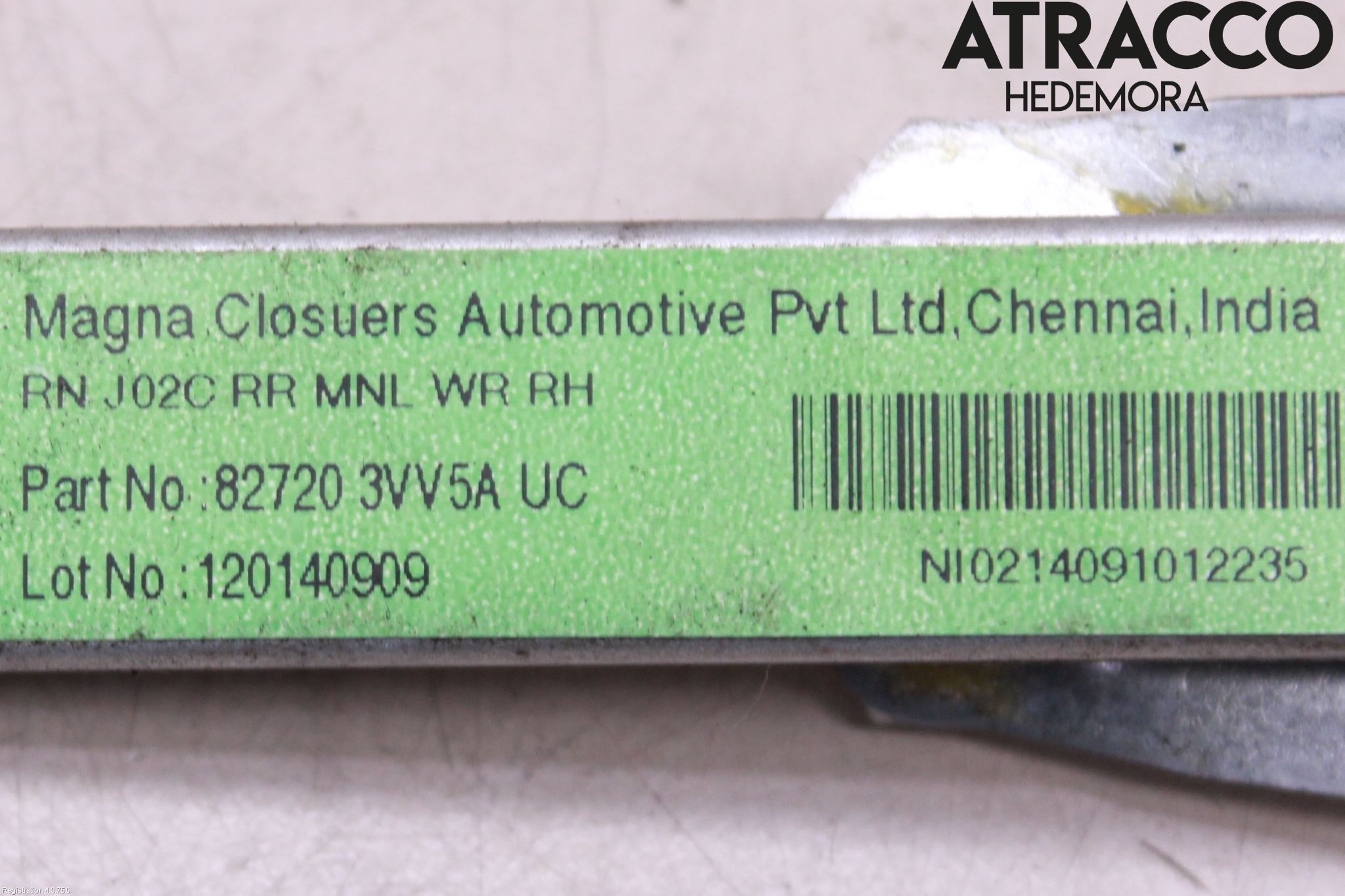 Nissan NOTE E12 14-20 Fönsterhissmekanism