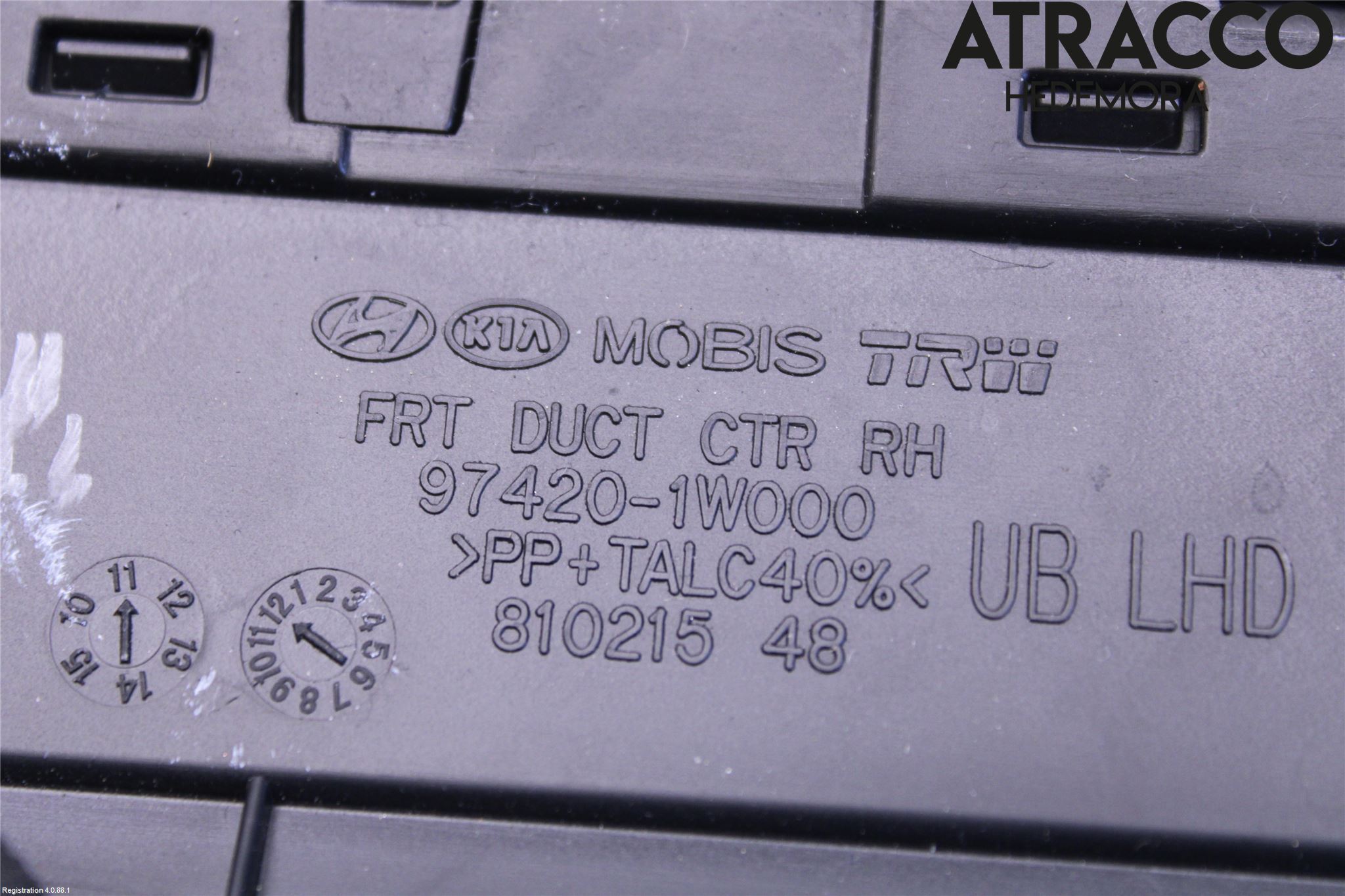 Kia RIO 12-16 Defrosterkanal-Munstycke