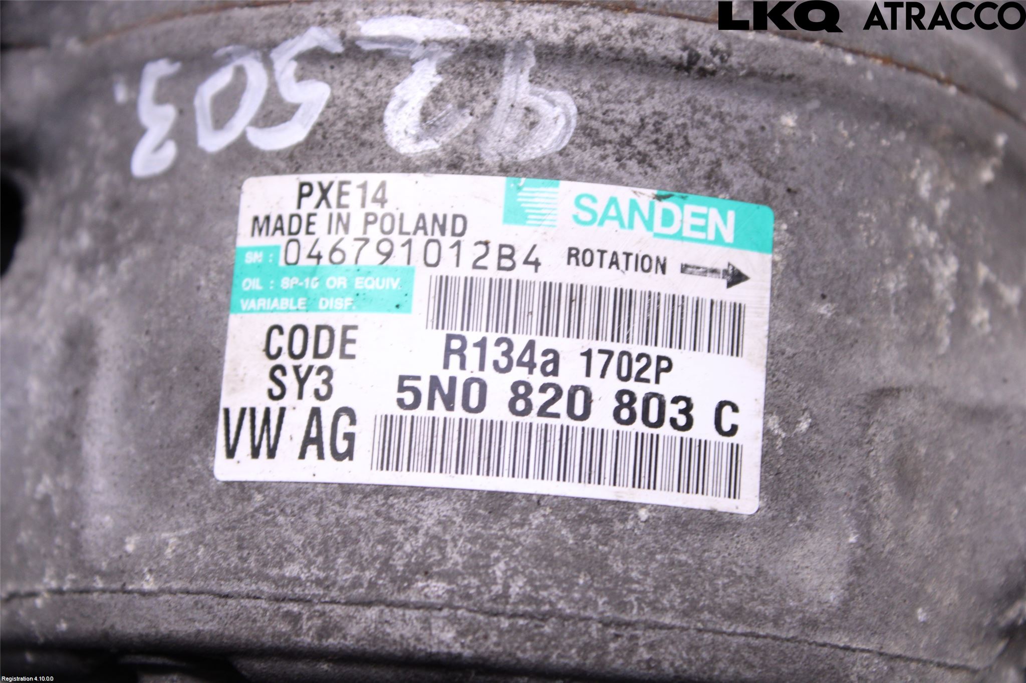Volkswagen VW PASSAT CC 08-16 Ac Kompressor
