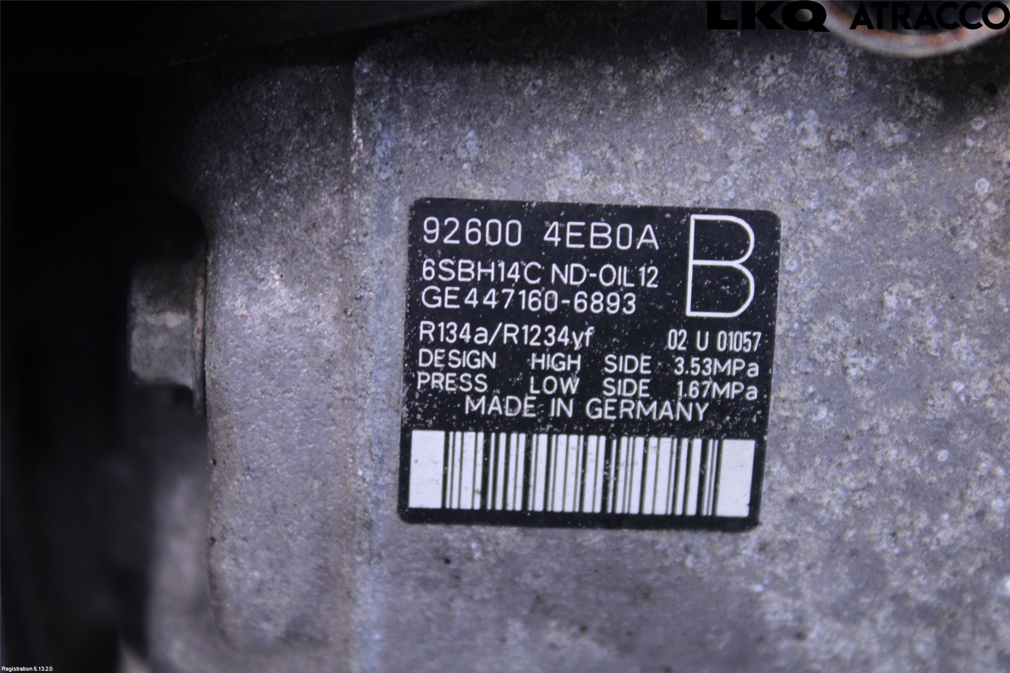 Nissan QASHQAI 14-17 Ac Kompressor