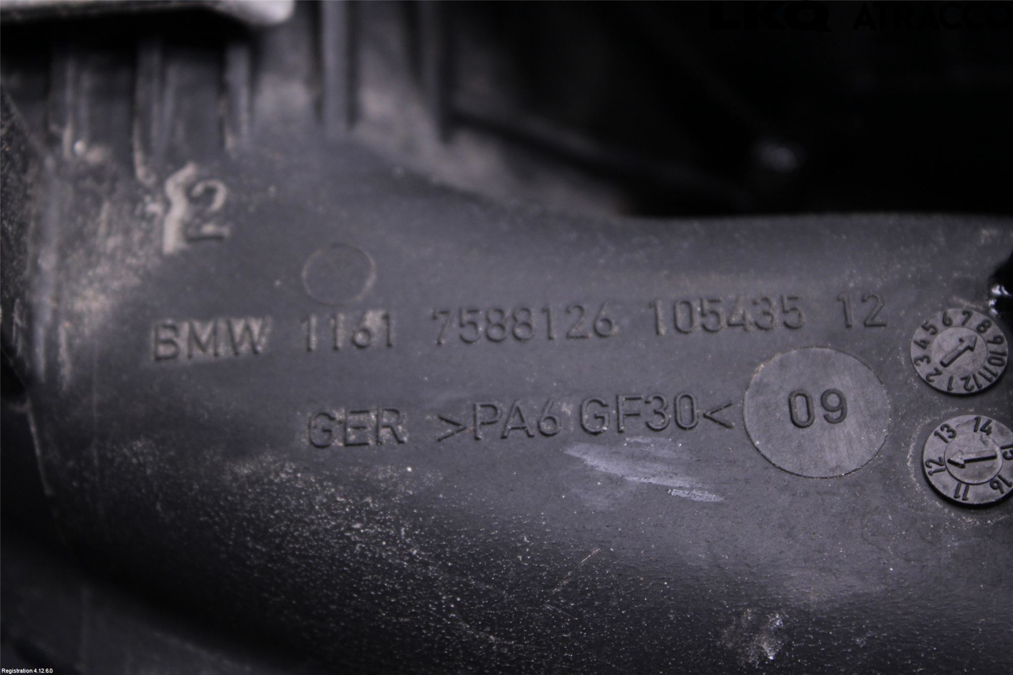 BMW 3 F30/F31/F80 12-19 Grenrör Insug