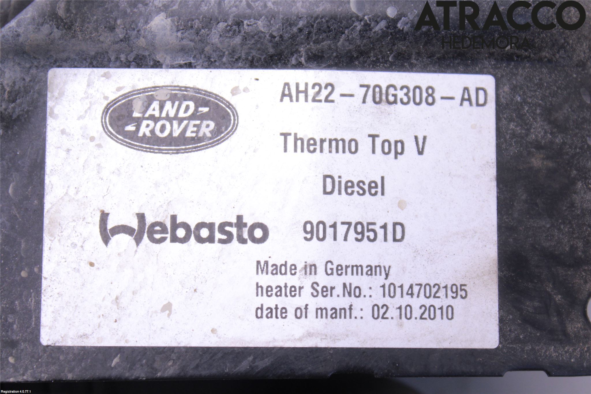 Landrover LAND ROVER DISCOVERY 4 10-16 Dieselvärmare