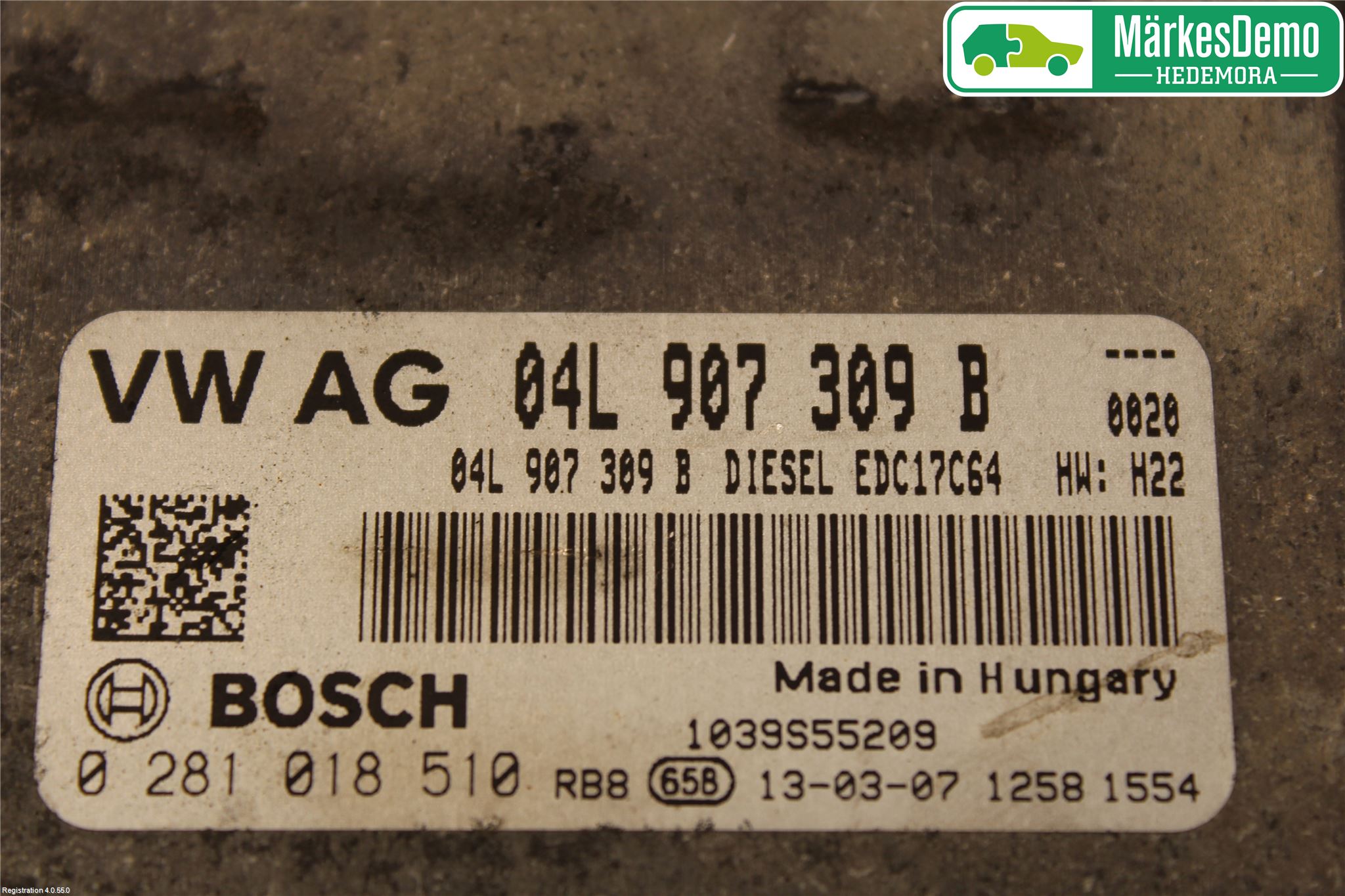 Volkswagen VW GOLF / E-GOLF VII 13-20 Styrenhet Insprut Bensin