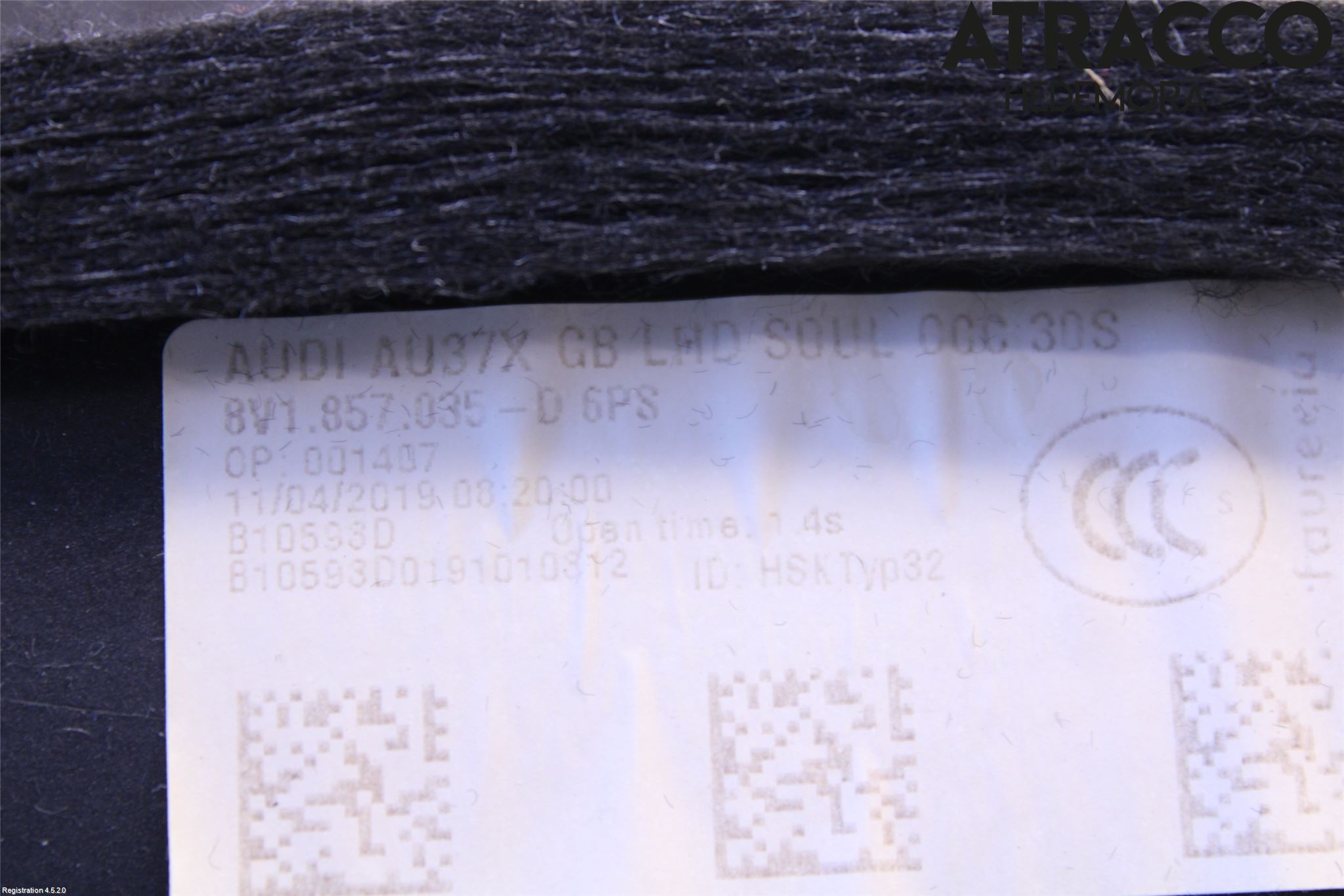 Audi A3/S3 8V 13-20 Handskfack