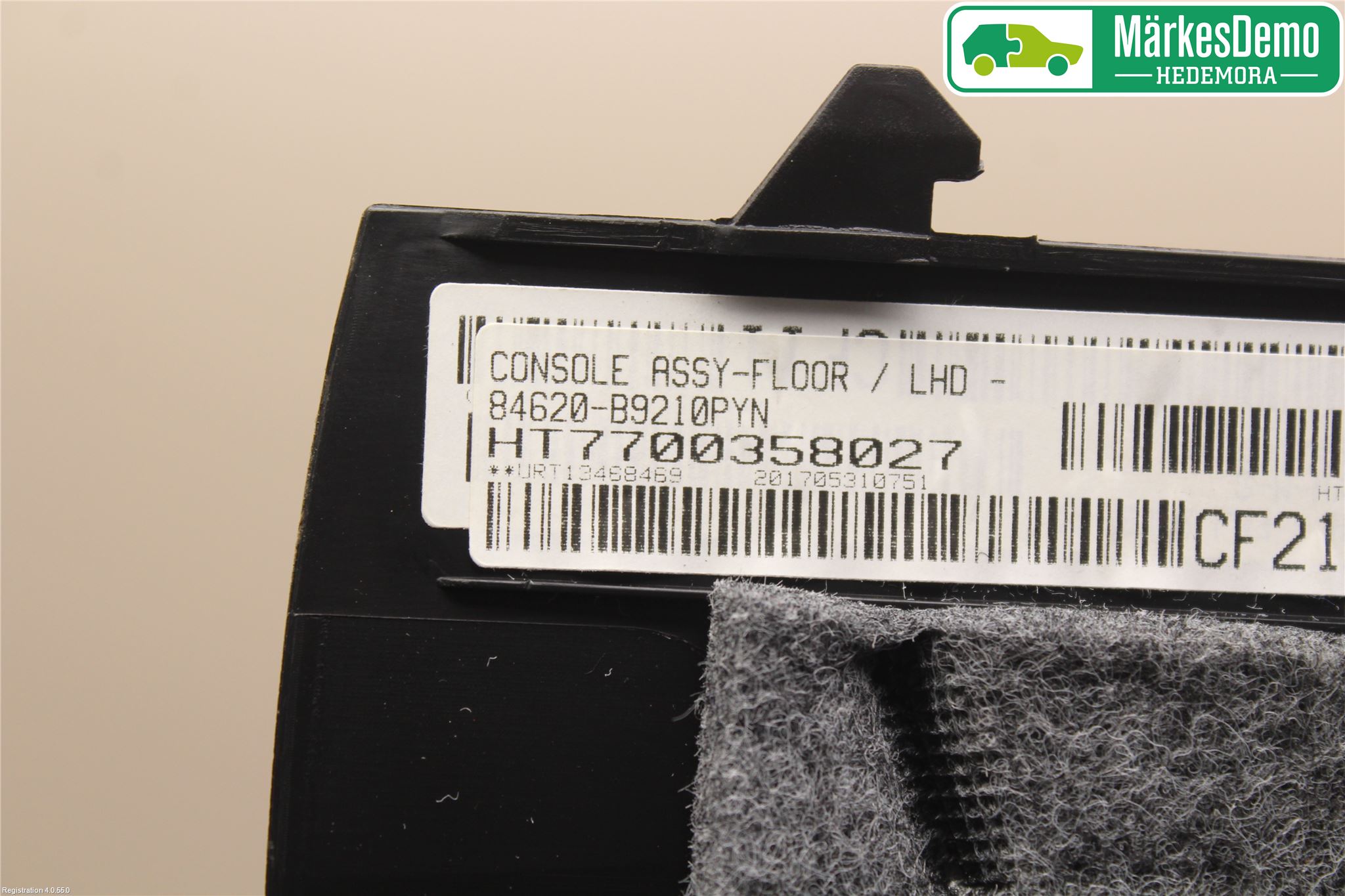 Hyundai i10 BA 17-20 Inr Tunnelfack